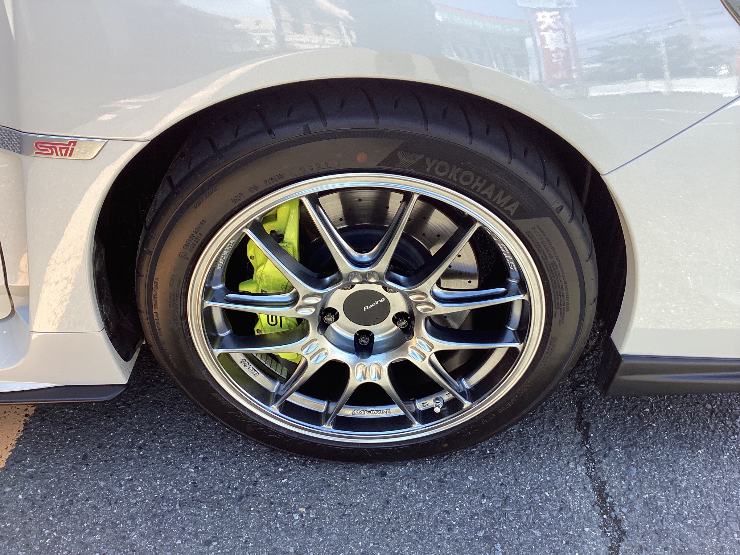 シンイチ　wrx sti vabホイール③ VAB WRXにTE37 10J＆265幅！極太履きトラックスタンスでツライチ