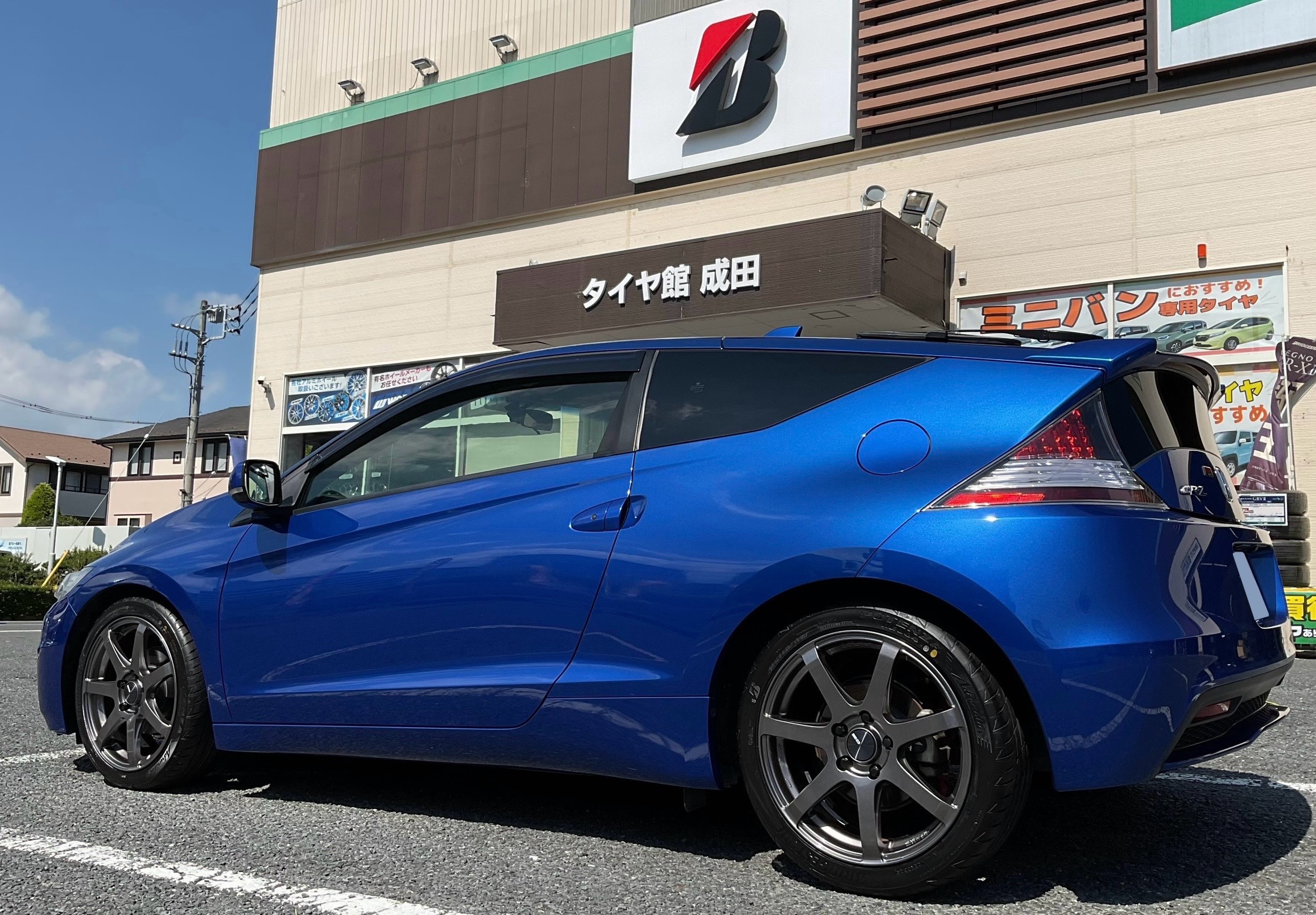 ※値下げ　ホンダcr-z 純正オプション17インチ ホイールとタイヤセット ホンダ CR-Z 純正 17インチアルミセット 5H114.3 205/45R17 東郷