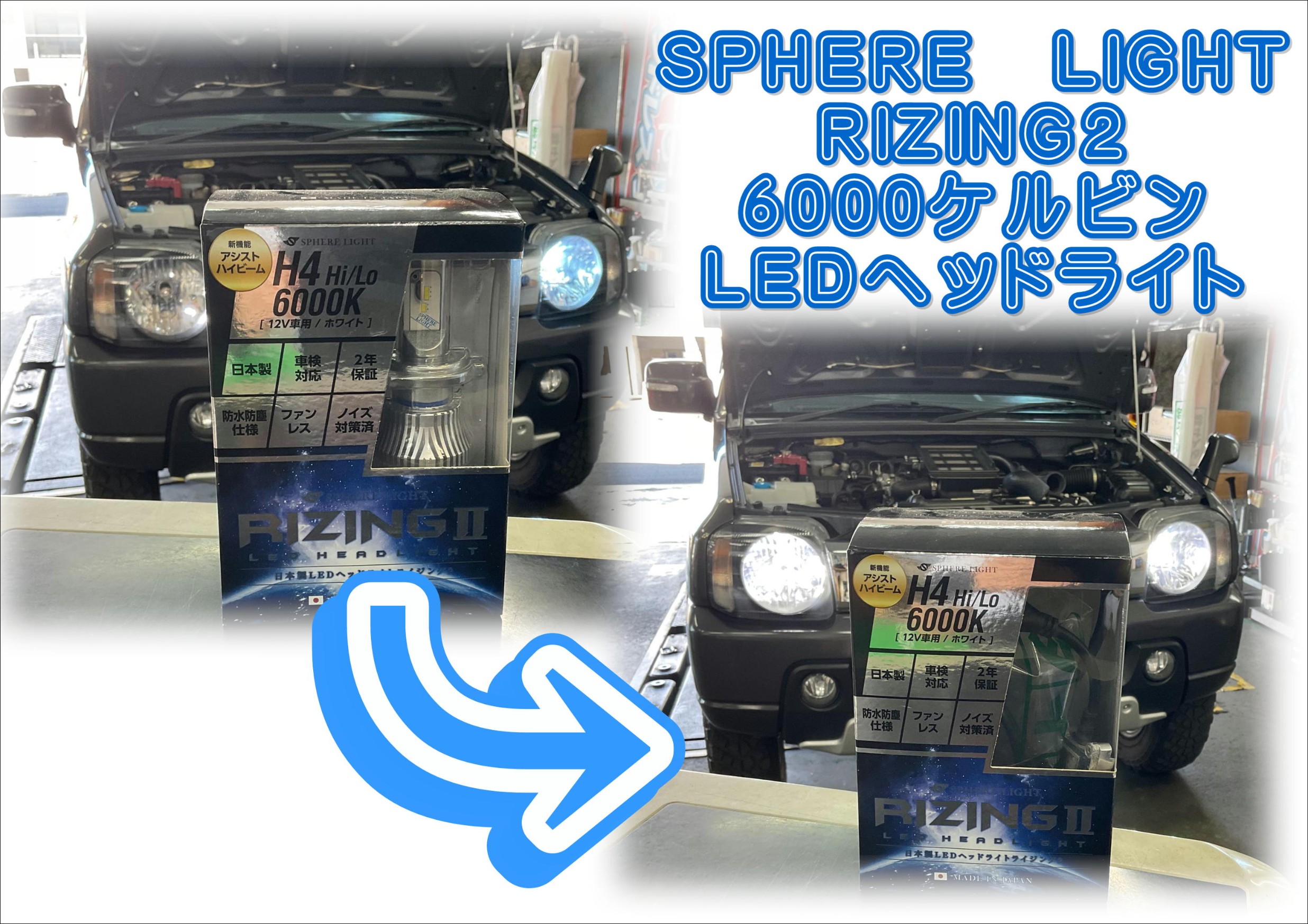 LEDヘッドライトバルブ　スフィアライト