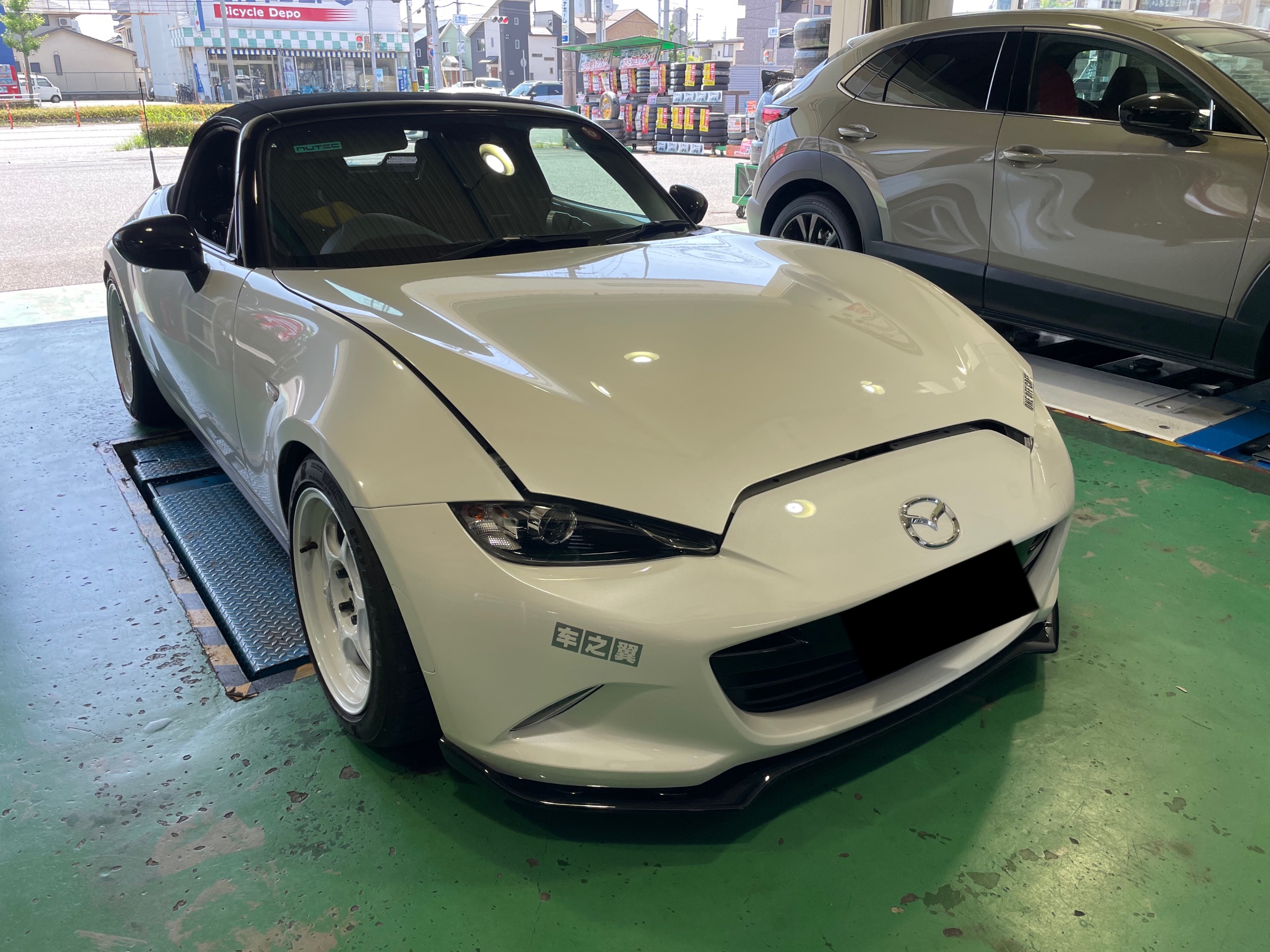 NDロードスター オートエグゼ ラムエアインテーク装着