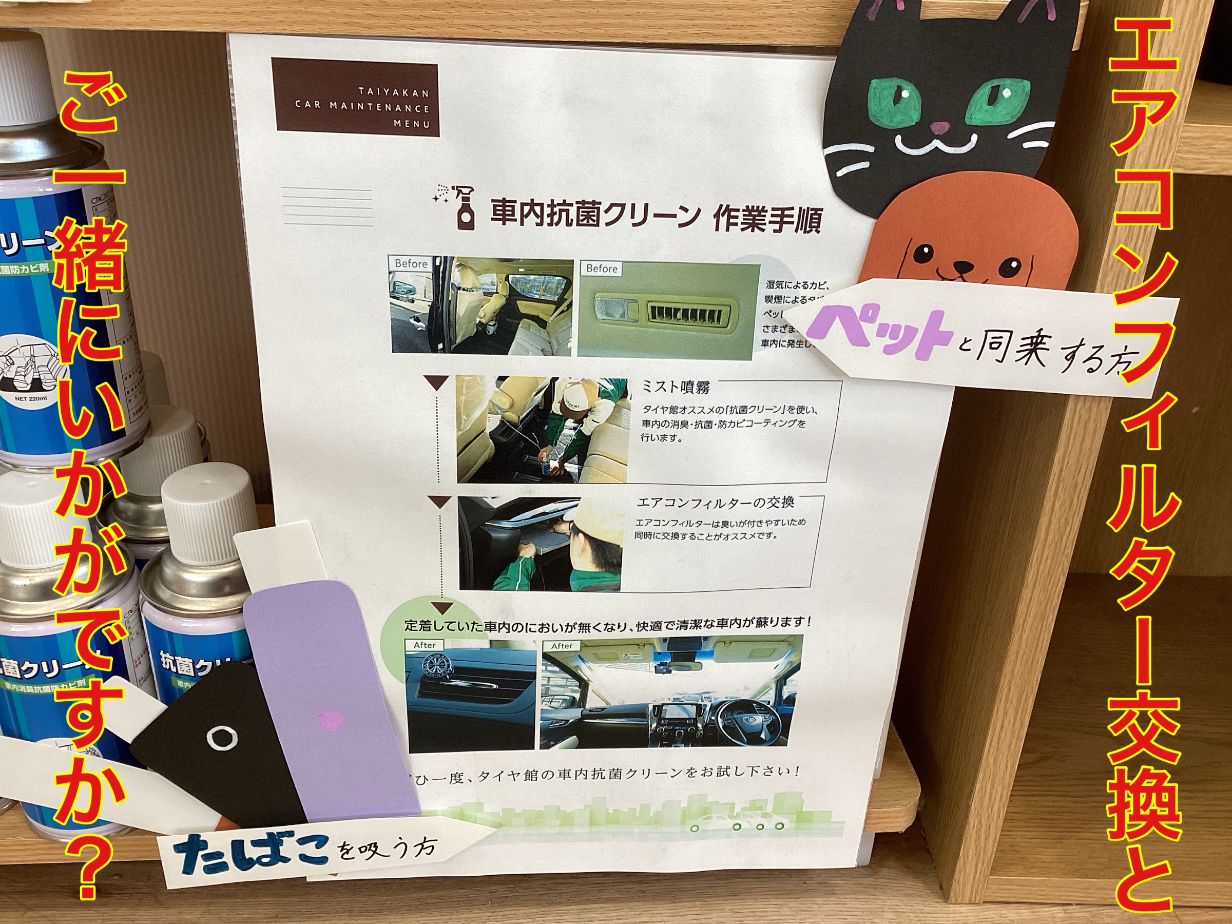 スタッフ撮影。無料画像編集アプリにて編集。