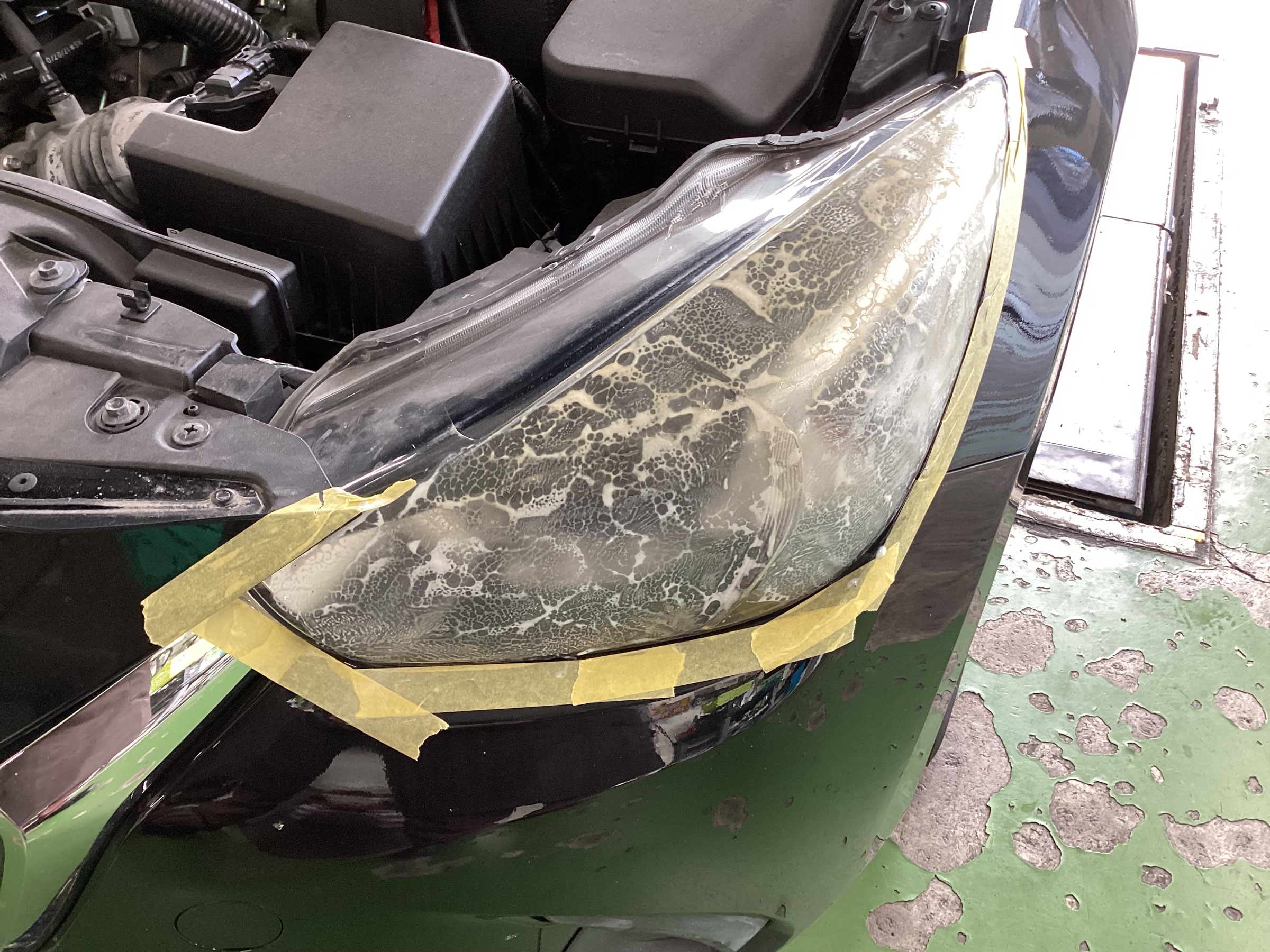 ヘッドライトコーティング