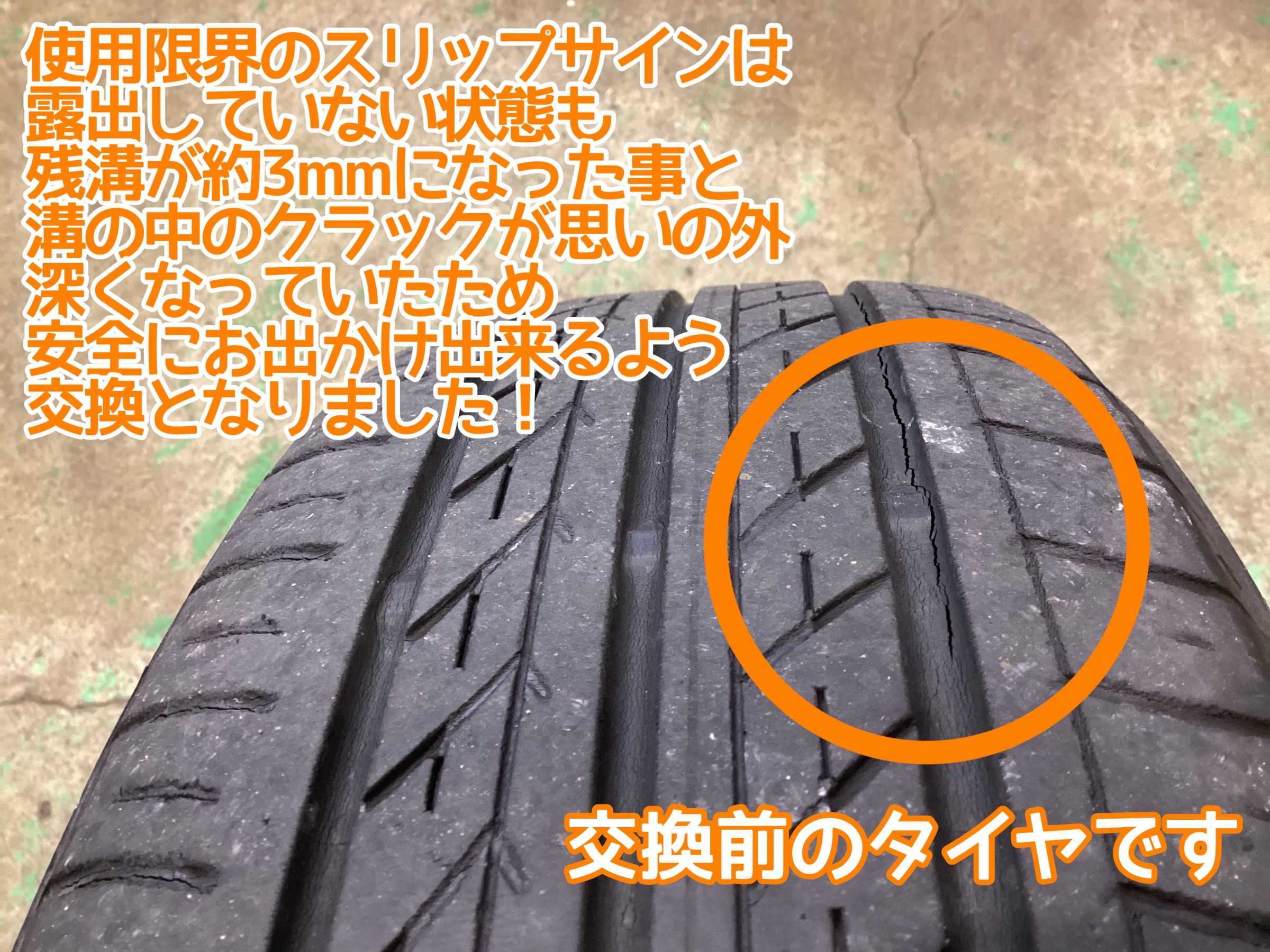 摩耗タイヤ