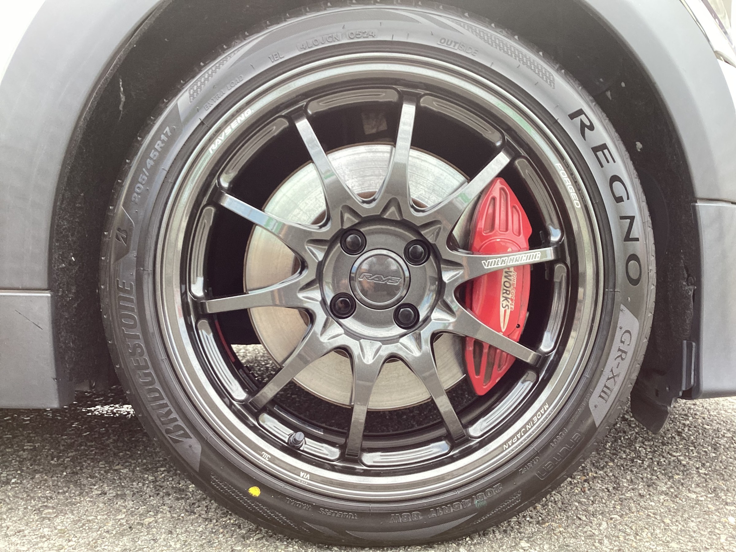 R58 MINI ジョンクーパーワークス】RAYS CE28 N-plus 17インチ 装着