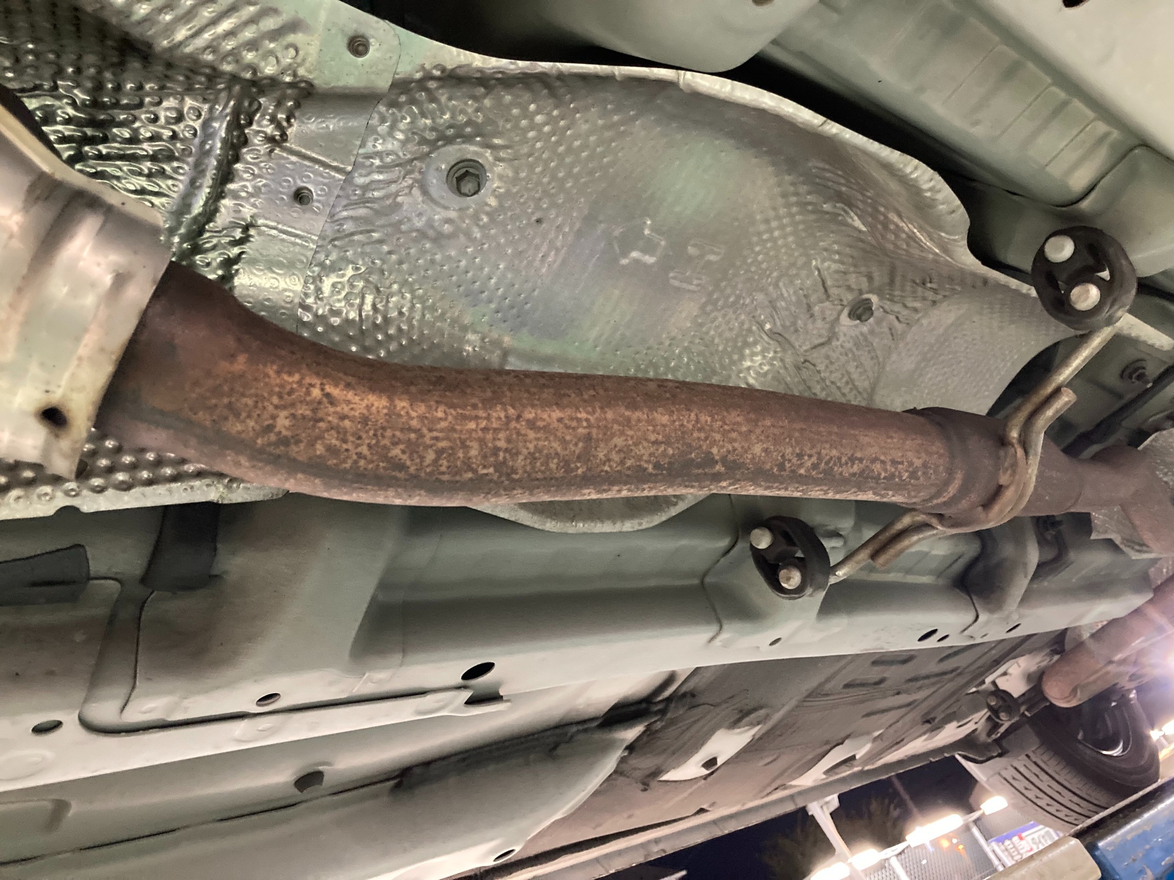 &uarr;防錆剤の塗布前の状態です