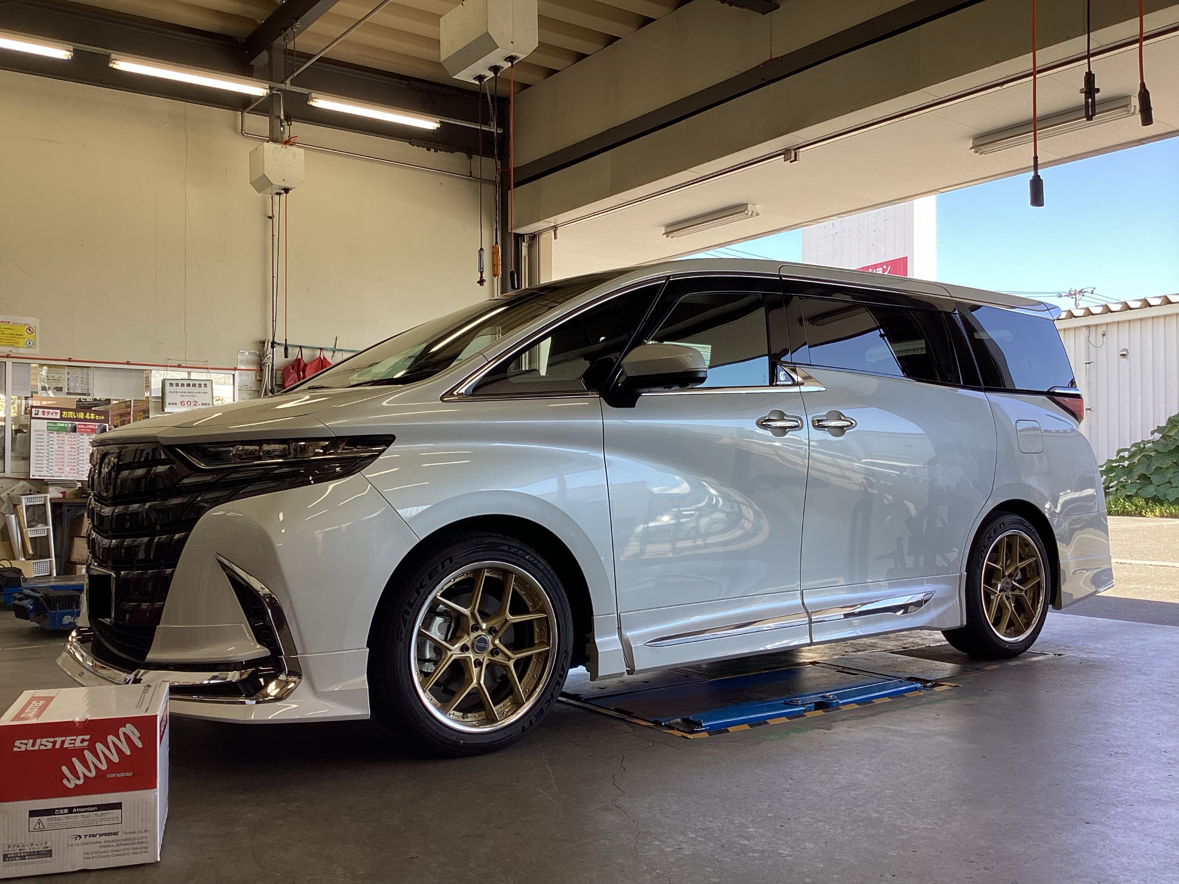 40アルファード タナベ ダウンサス取付！ | 店舗おススメ情報 | タイヤ