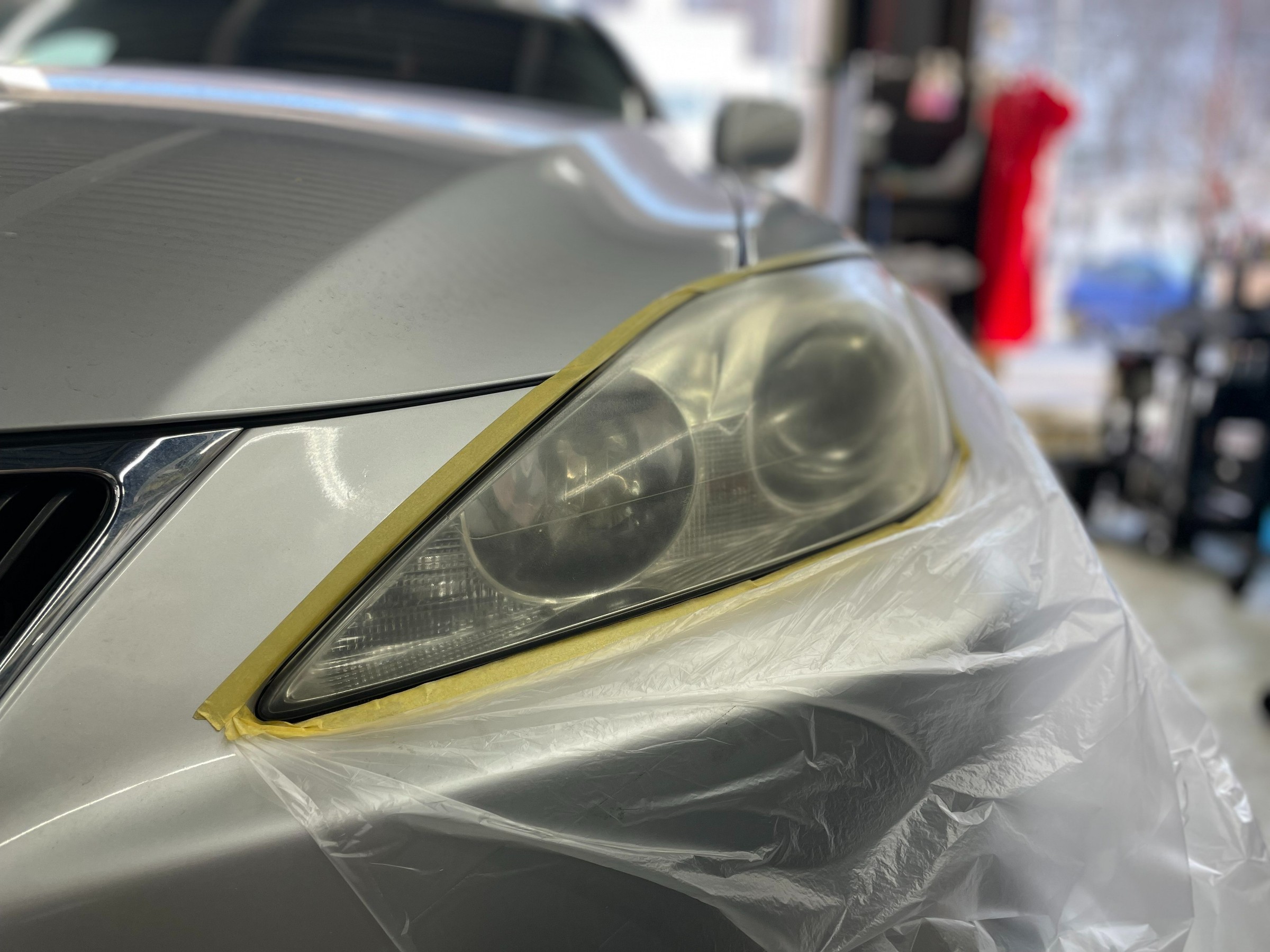 ヘッドライトコーティング