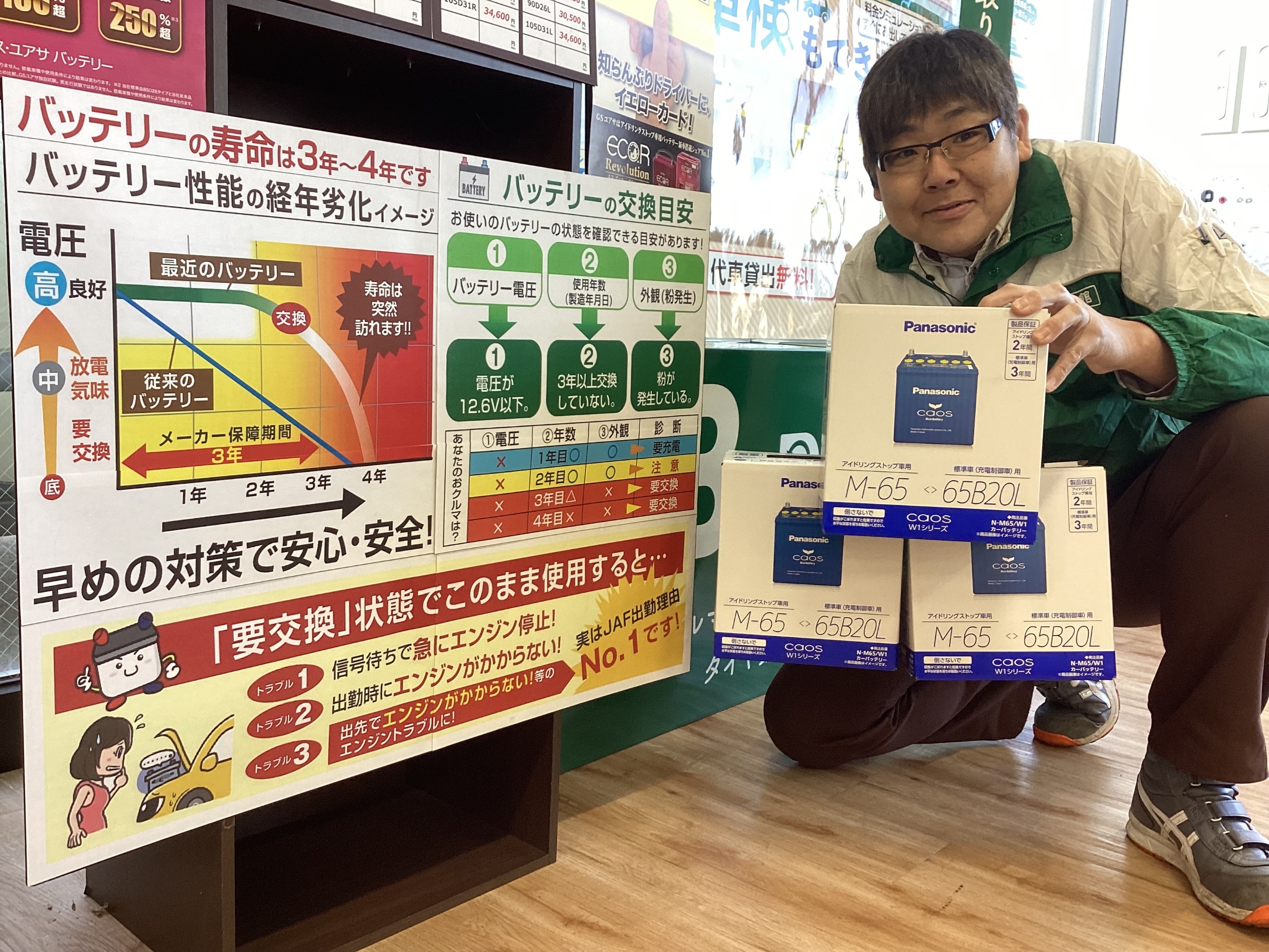 バッテリー交換が急増してます！ | 店舗おススメ情報 | タイヤ館