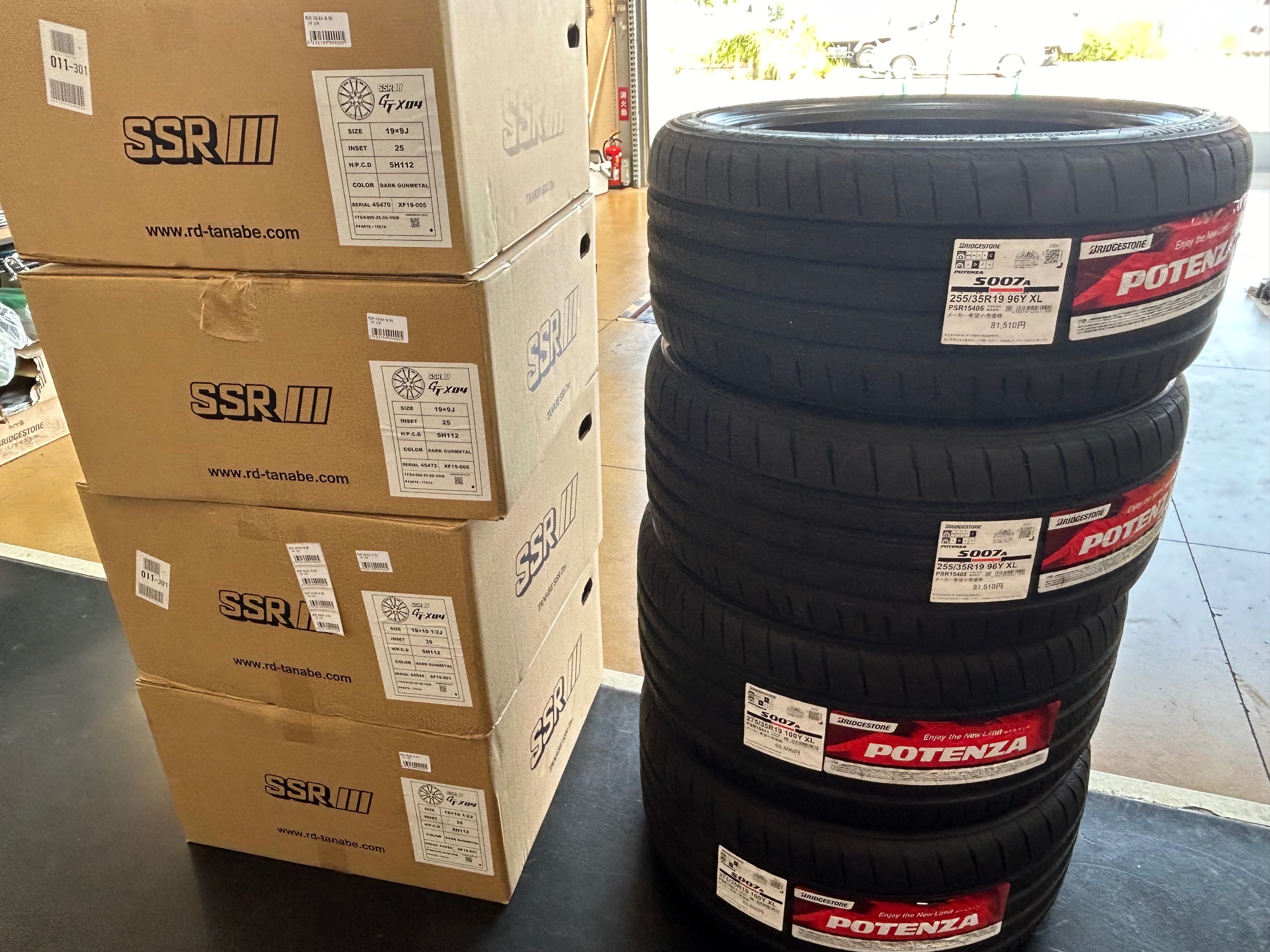 トヨタ GR スープラ A90 SSR アルミホイール ポテンザ お取付け トヨタ GR スープラ A90 SSR アルミホイール ポテンザ お取付け