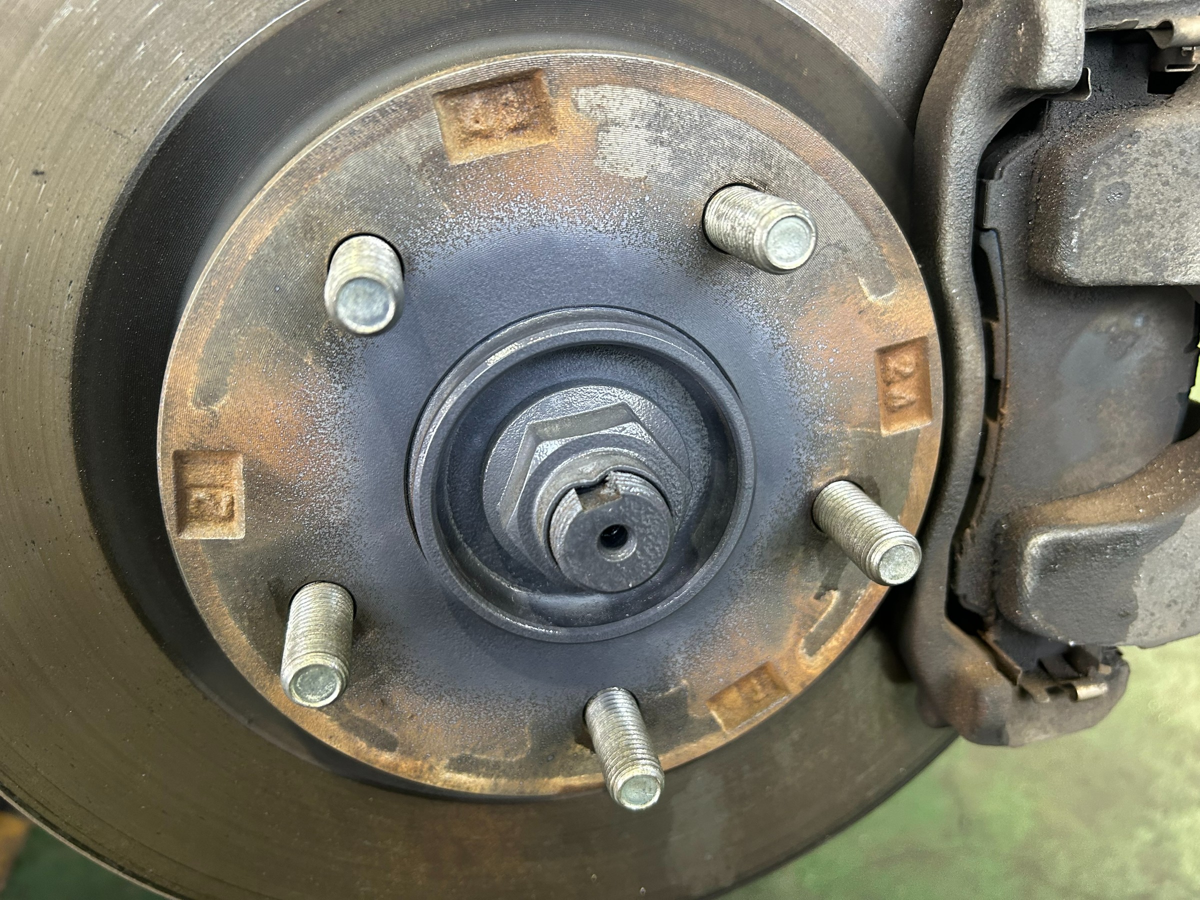 ハブ防錆施工後