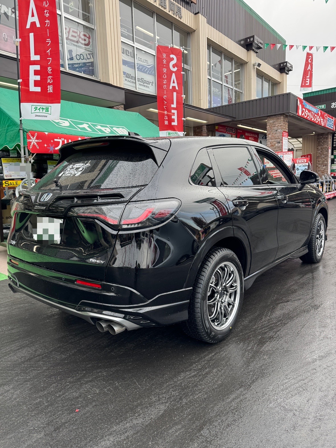 ホンダ ZR-V】スタッドレス、WORKアルミセットお取付けです
