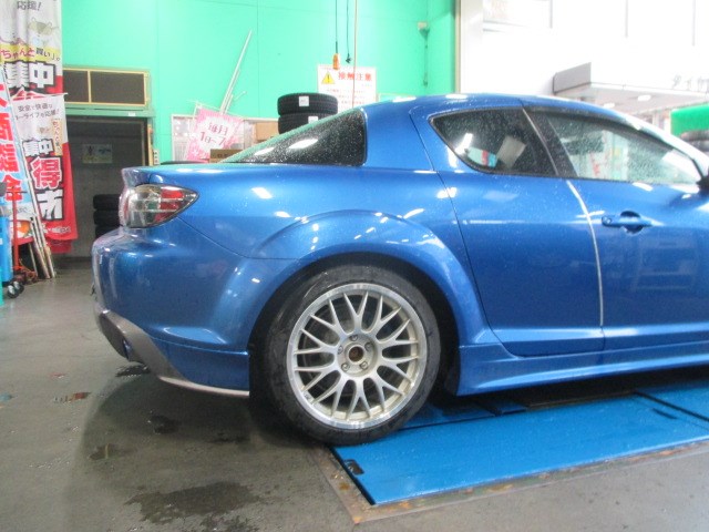 Rx 8車高調整 マツダ Rx 8 その他 パーツ取付 サスペンション取付 スタッフ日記 タイヤ館 上尾 タイヤからはじまる トータルカーメンテナンス タイヤ館グループ