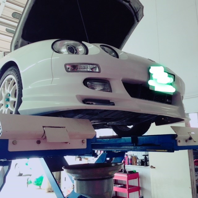 ピットにて撮影