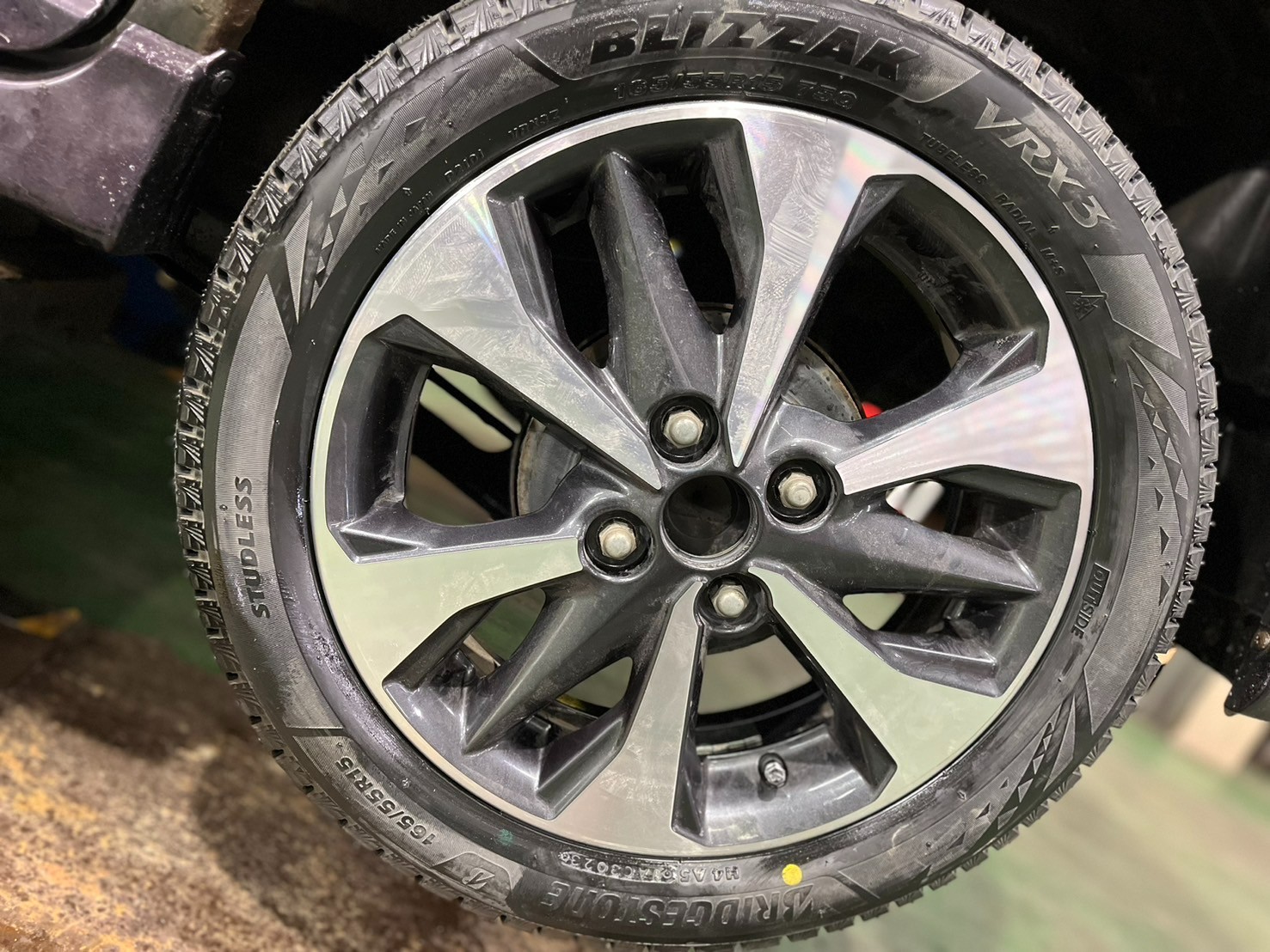 タイヤ取り付け後