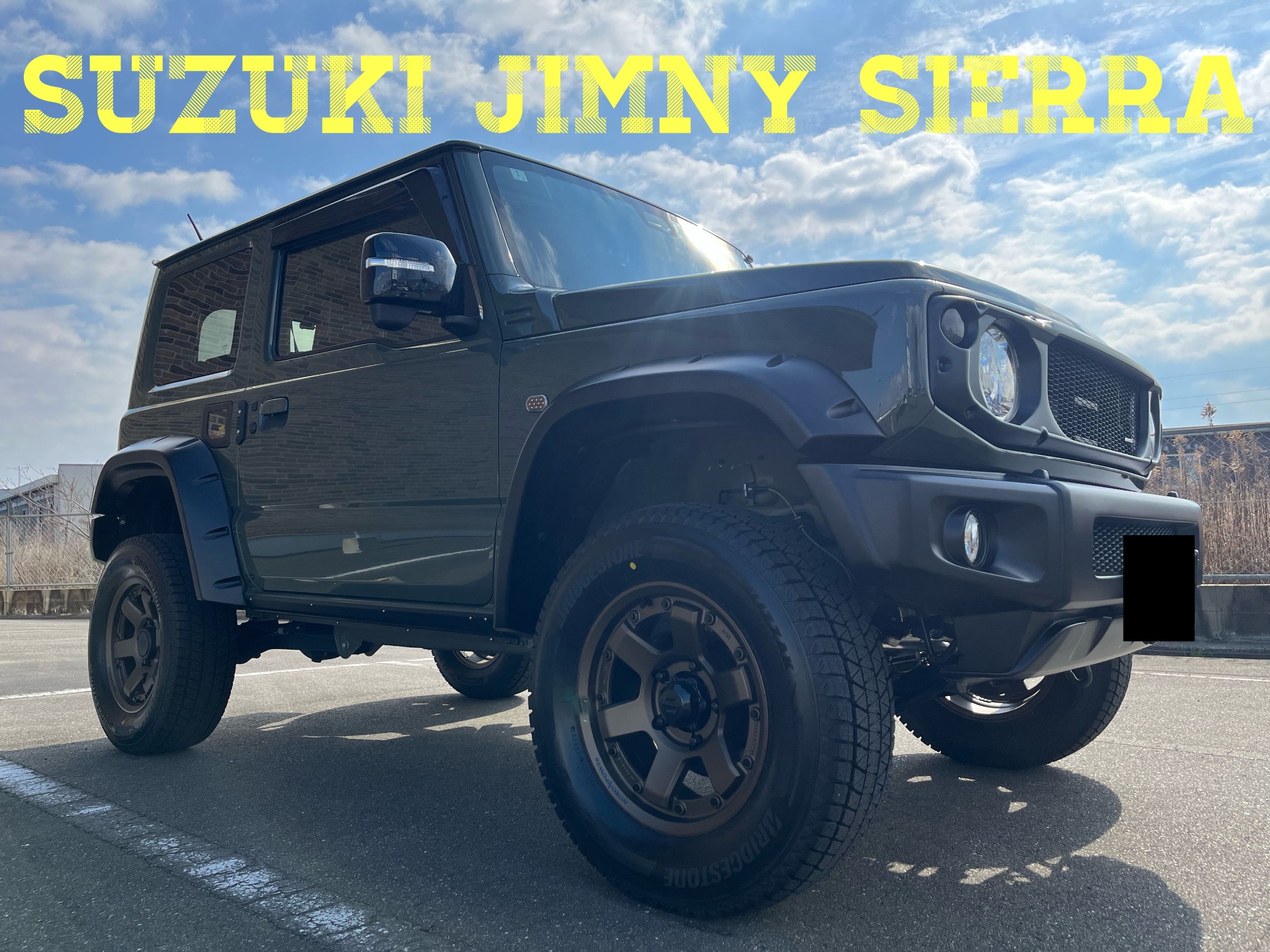 スズキ ジムニーシエラ スタッドレスタイヤホイール取り付け