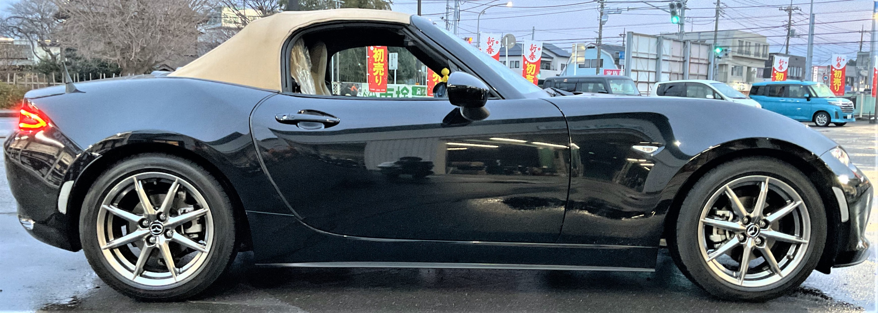 マツダND5RE型ロードスター、車高調のお取り付け＆アライメント