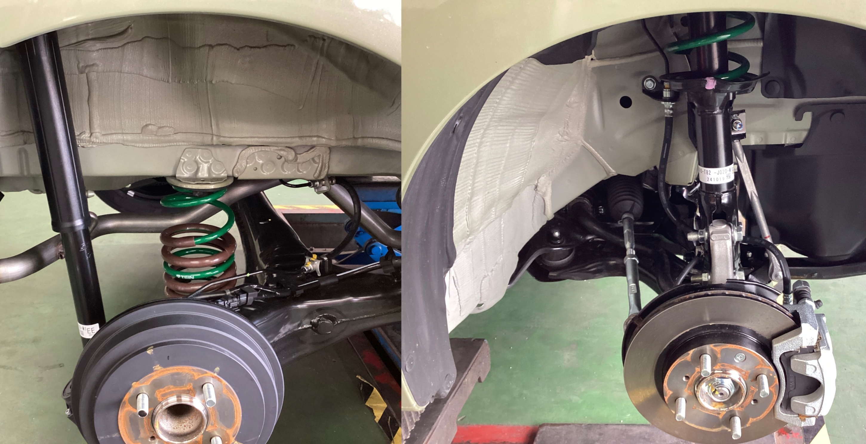 ホンダ・N-ONE(JG3)〜ダウンサス取付(TEIN S.TECH K-SPECIAL