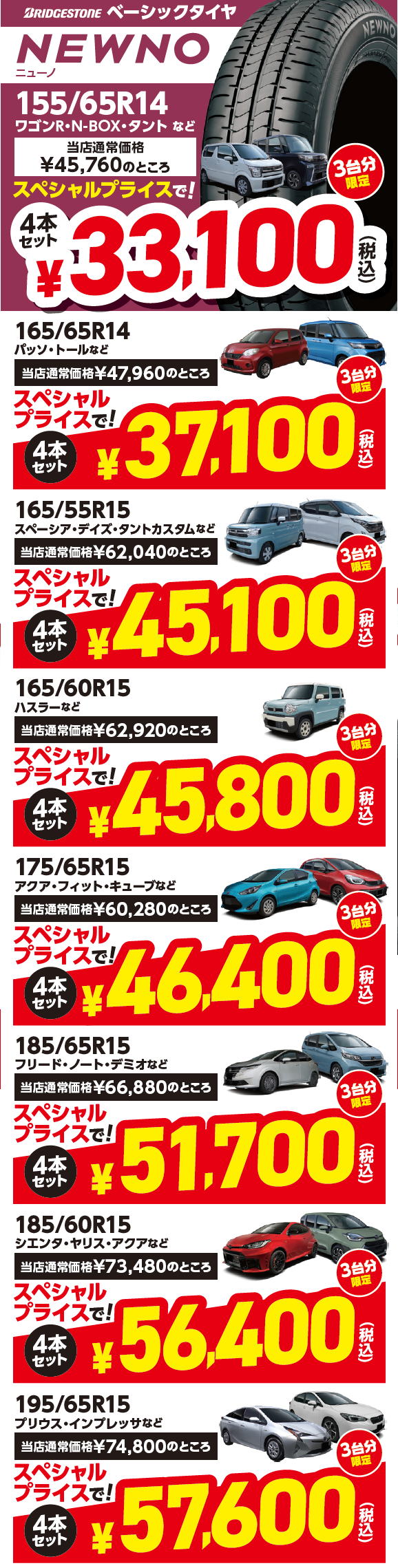 コンパクトカーにおすすめ夏タイヤあります ECOPIA NH200C | 店舗お