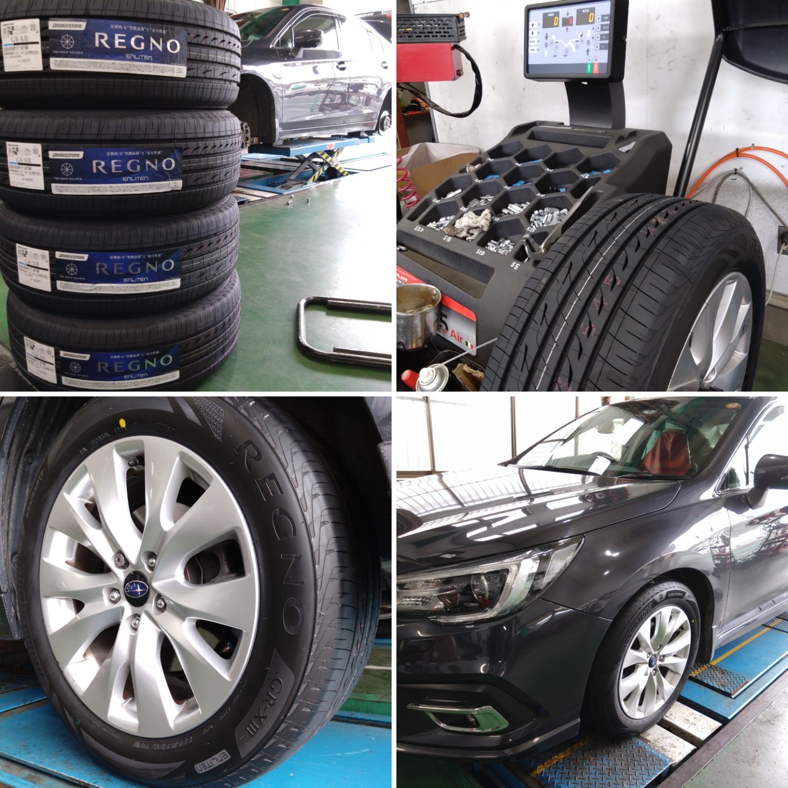 レガシーにレグノGR-XⅢを装着