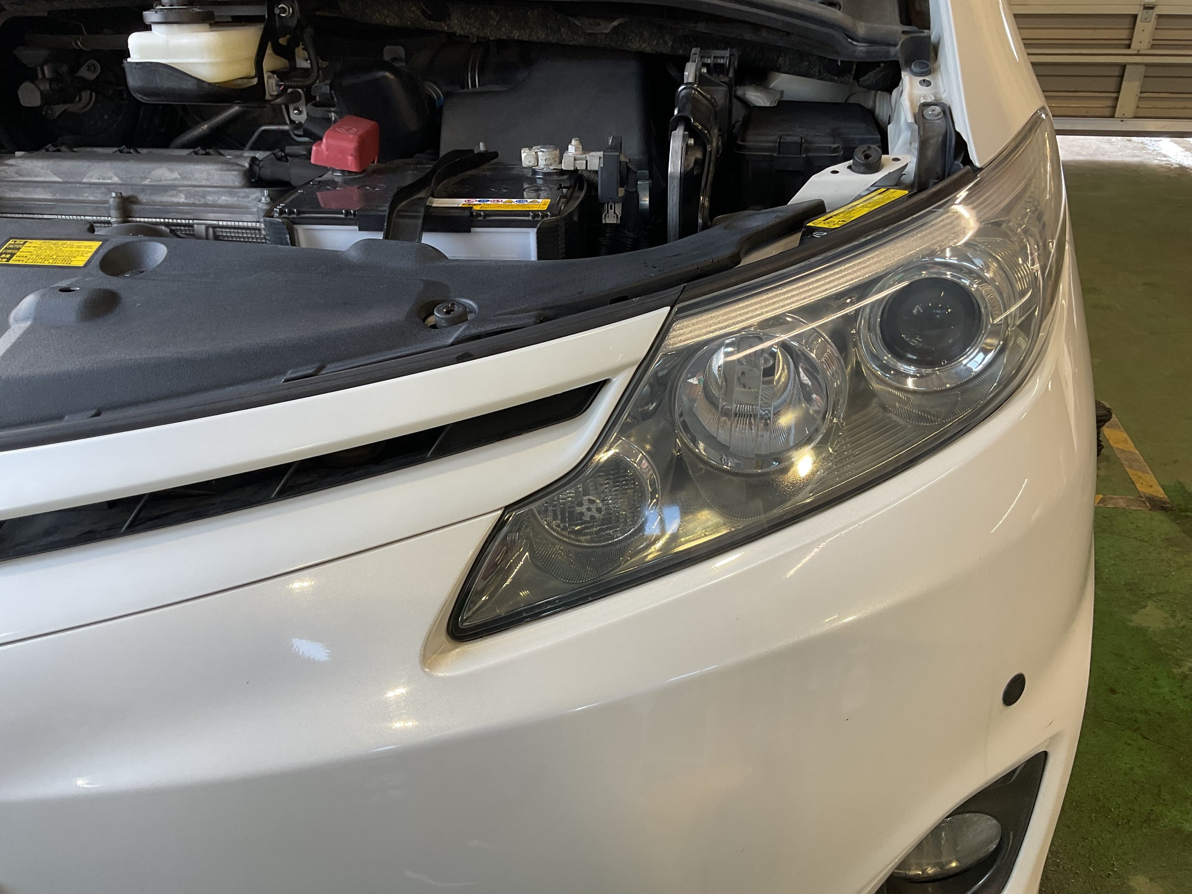 左ヘッドライト 施工後