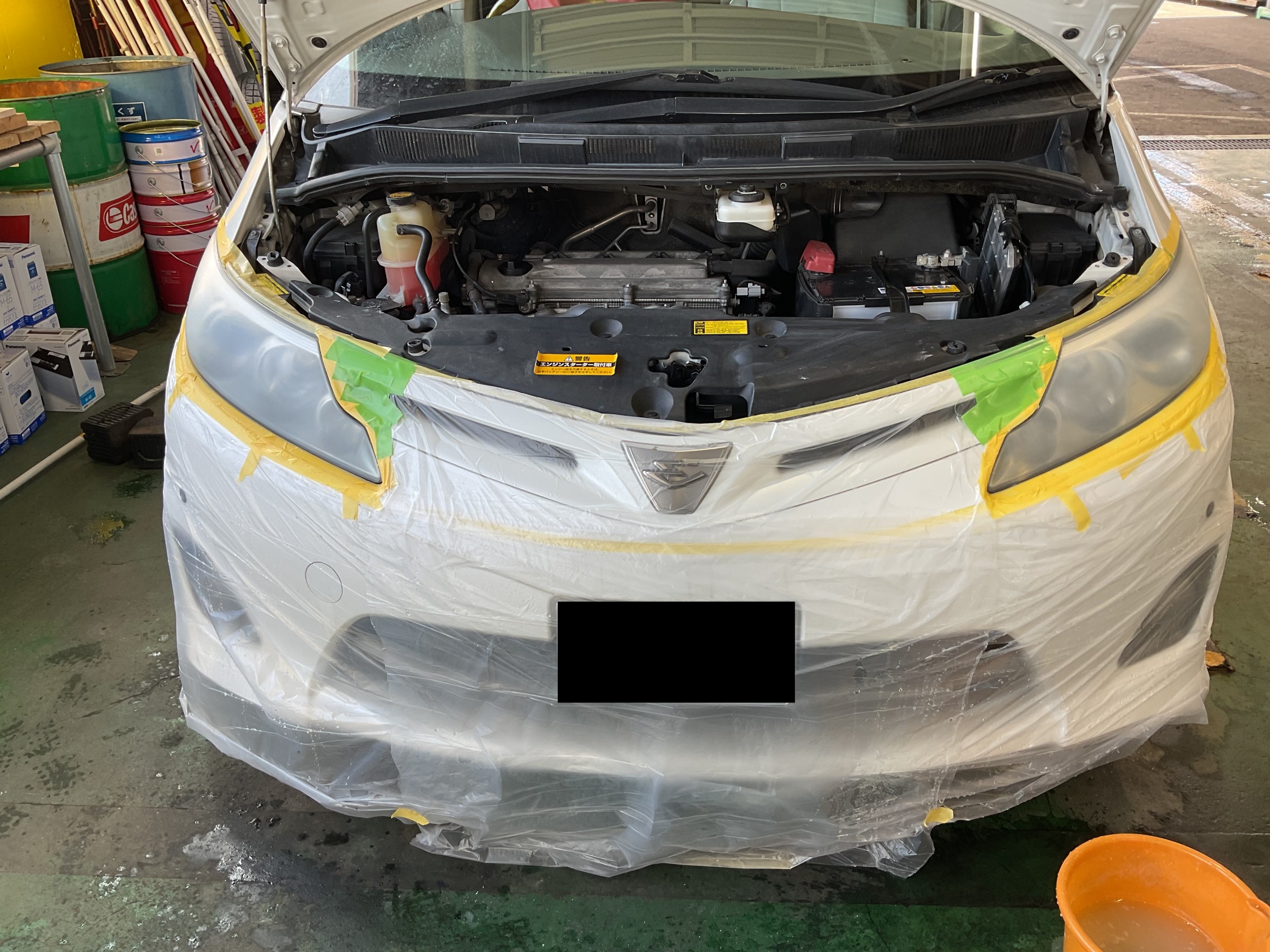 ヘッドライト研磨後