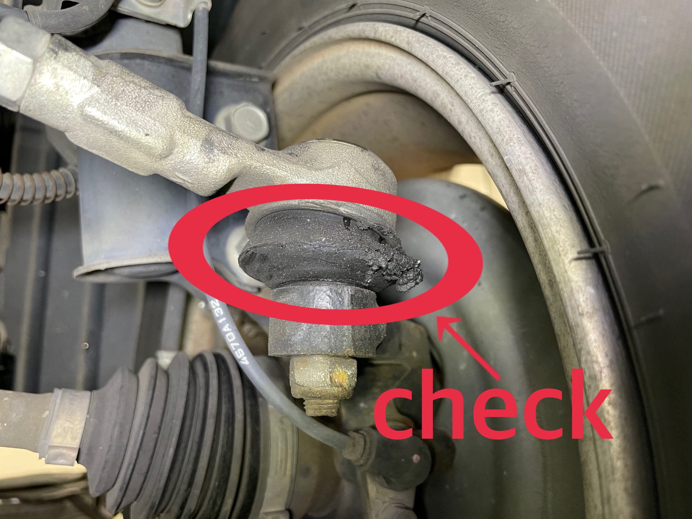 タイヤ館加古川 日産 オッティ H92W　タイロッドエンドブーツ交換