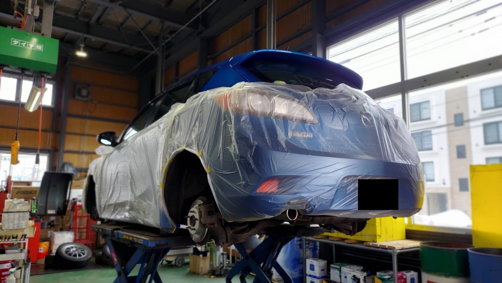 シャシブラック 養生後