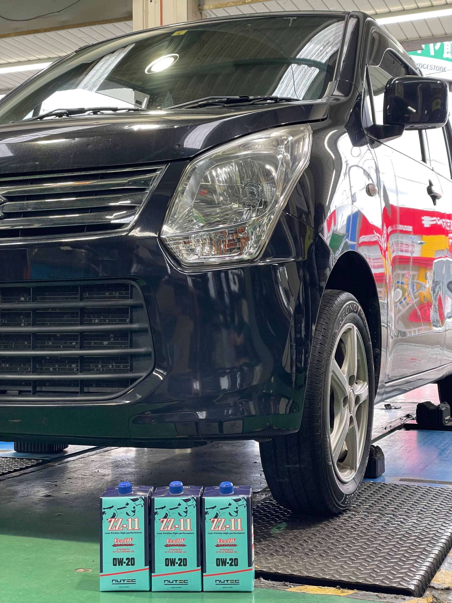 タイヤ館加古川 スズキ ワゴンR MH34S エンジンオイル交換