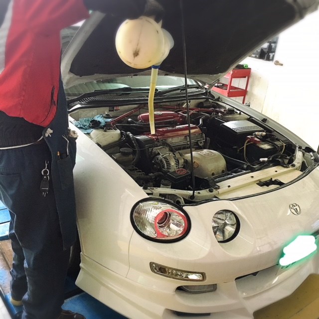 ピットにて撮影