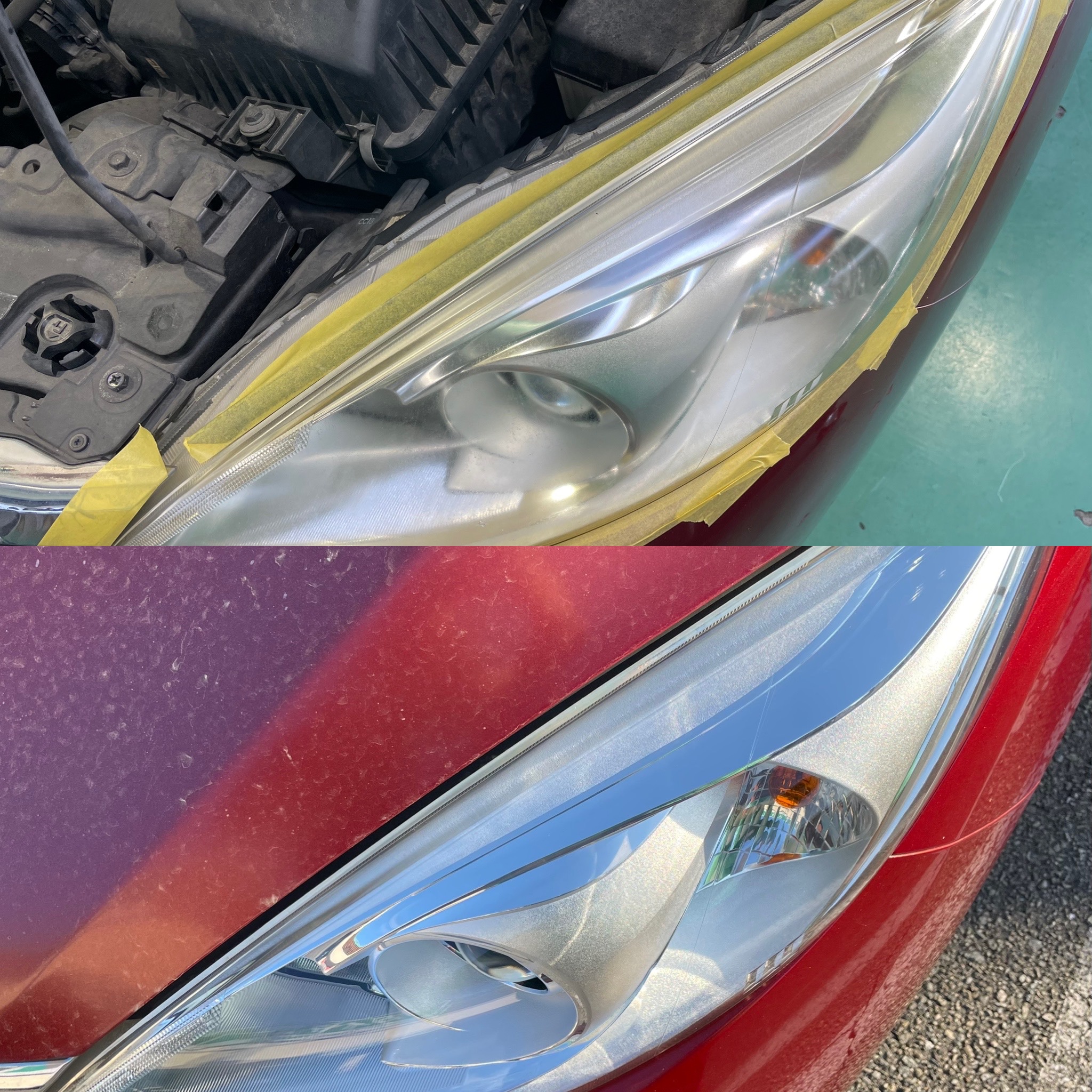 タイヤ館加古川 日産 ラフェスタ CWFFWN41G　ヘッドライトコーティング