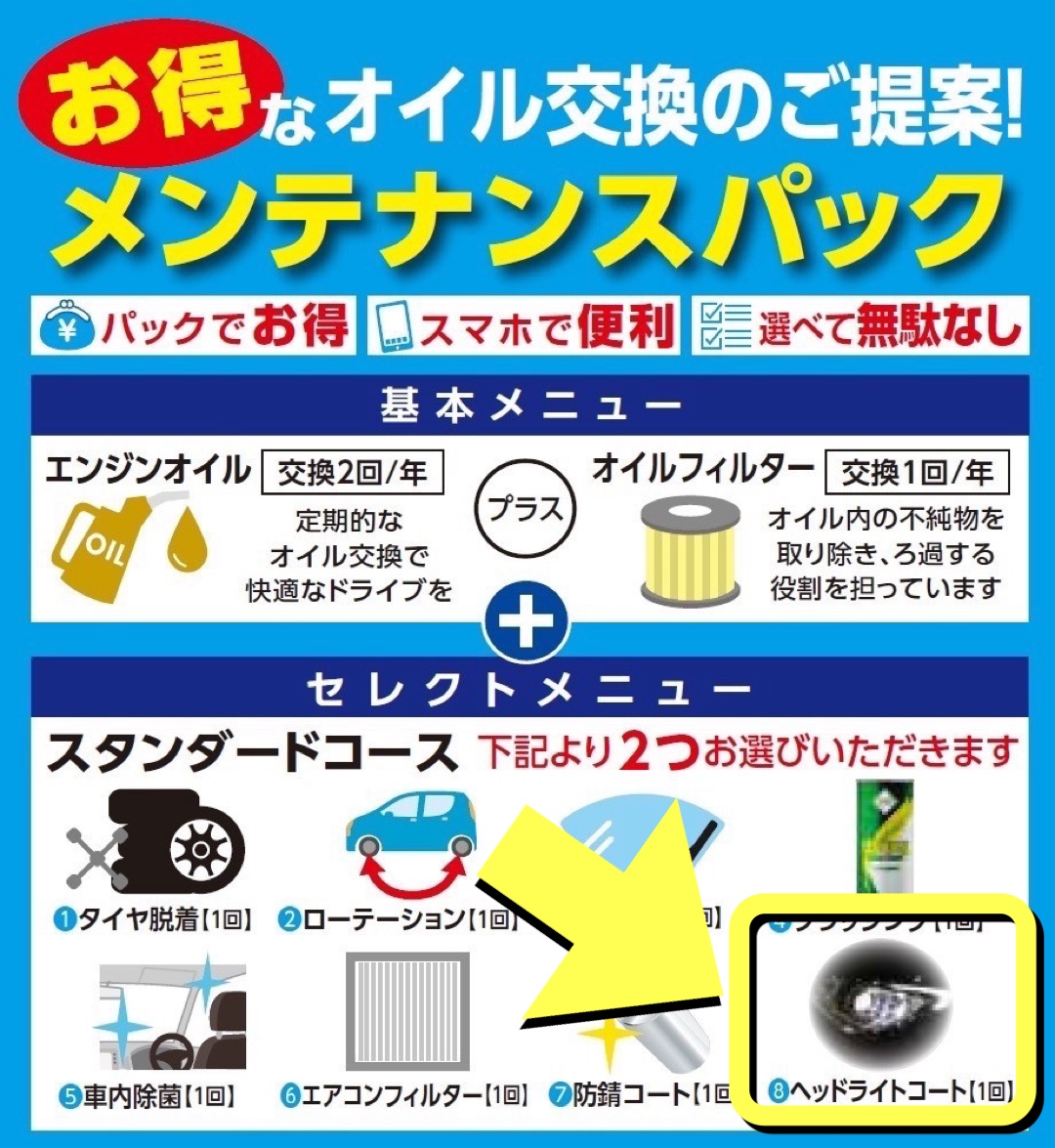 ヘッドライトコーティング