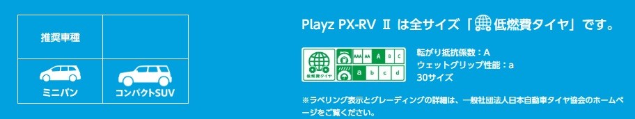 ブリヂストンタイヤ公式サイトより一部抜粋