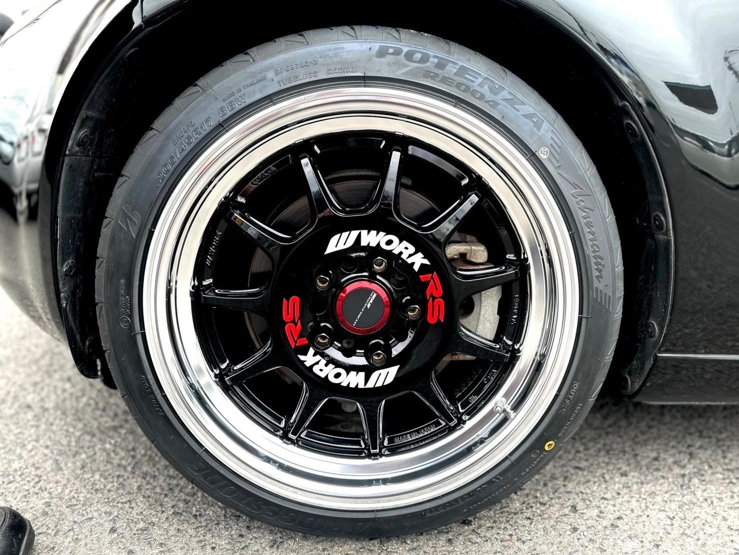 ロードスターにWORK EMOTION RS11 とポテンザアドレナリンRE004