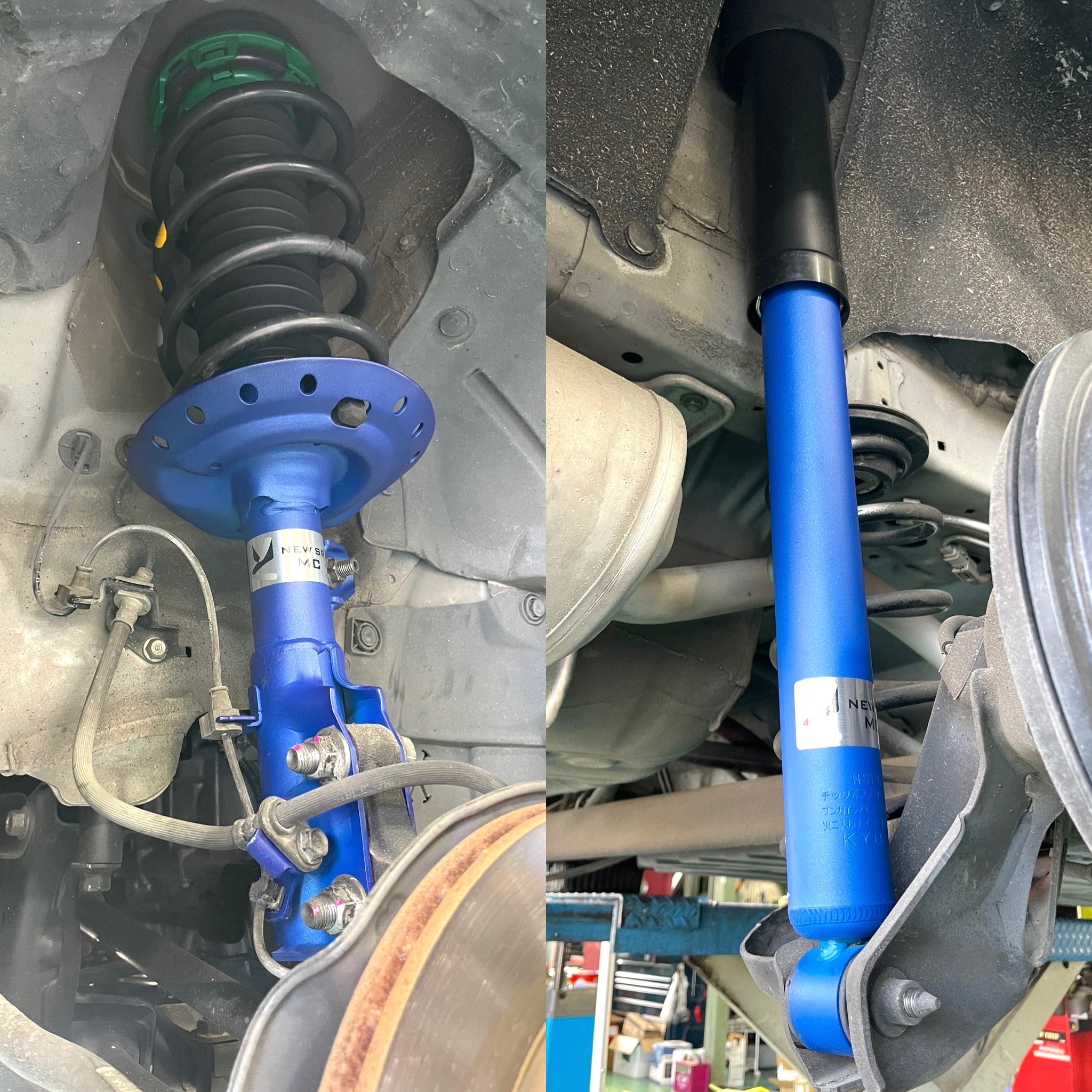 タイヤ館土山 ホンダ フィットハイブリッド GP5　ショックアブソーバー交換 KYB NEW SR MC