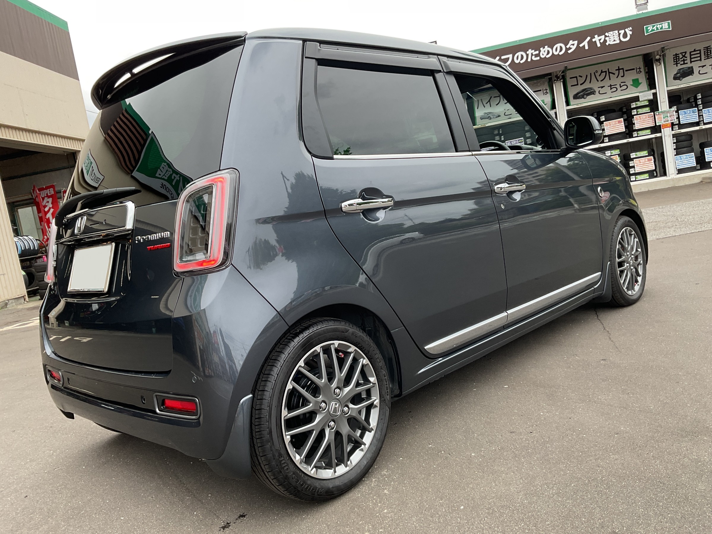 ホンダJG3型N-ONE、ダウンサスのお取り付け＆アライメント調整