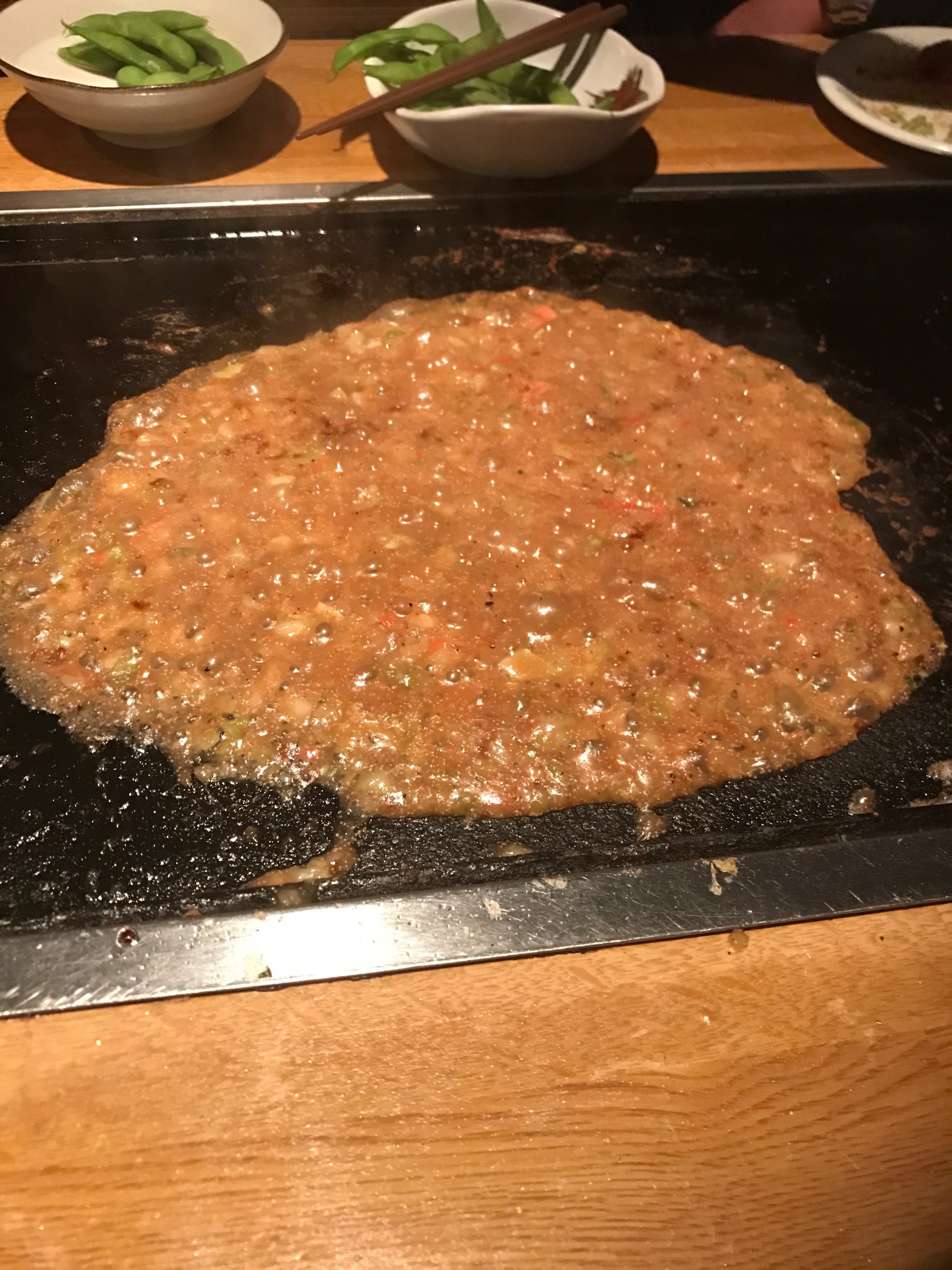 もち明太チーズもんじゃ