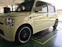 ミラココアのL675S・車高調・イデアルトゥルーヴァ極・ほんの
