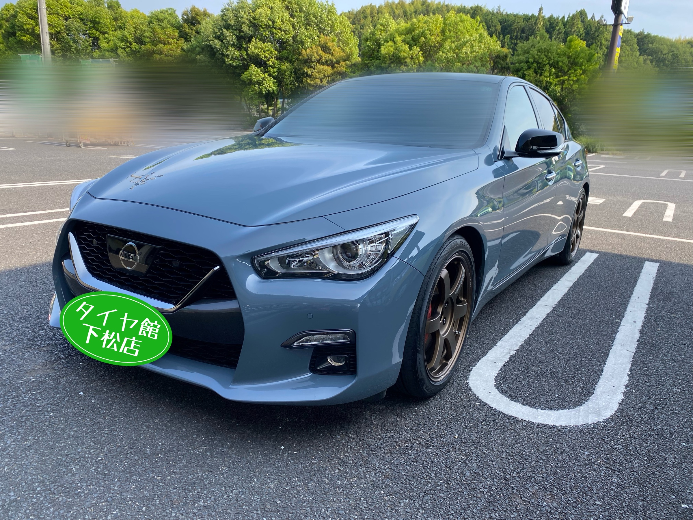 日産 スカイライン400R RV37型 タイヤホイール装着と一緒に