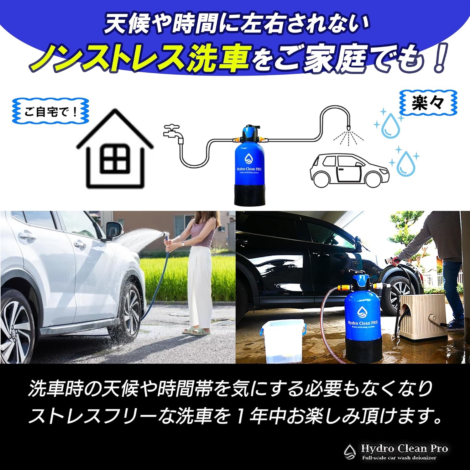 洗車の仕上げのボディの拭き上げ不要！？】洗車用