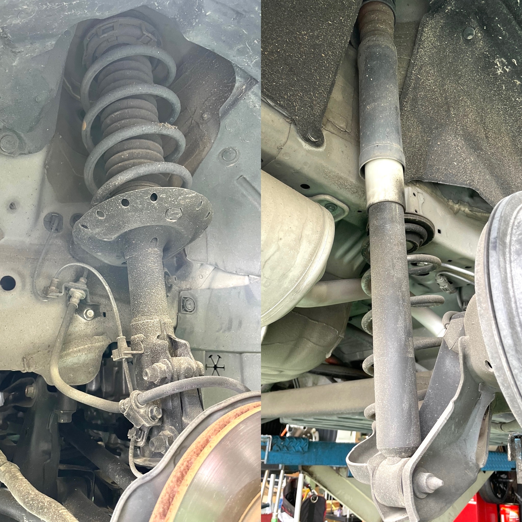 タイヤ館土山 ホンダ フィットハイブリッド GP5　ショックアブソーバー交換