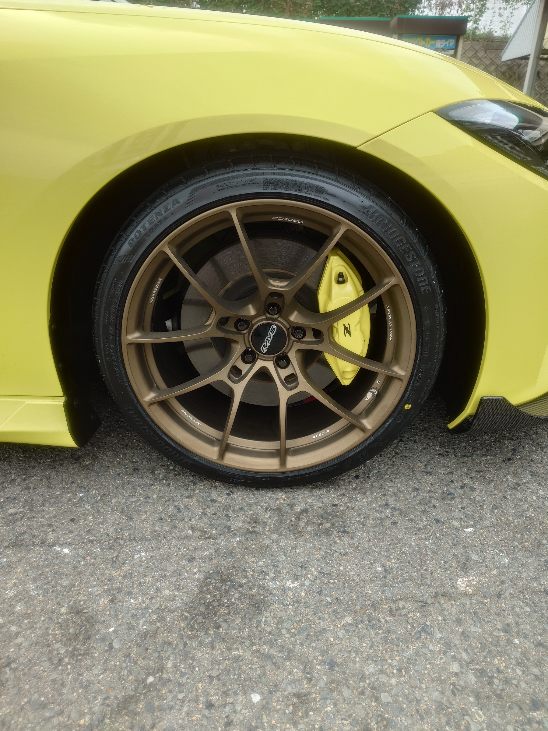 ニッサン フェアレディZ（RZ34） タイヤ交換 POTENZA（ポテンザ）S007A