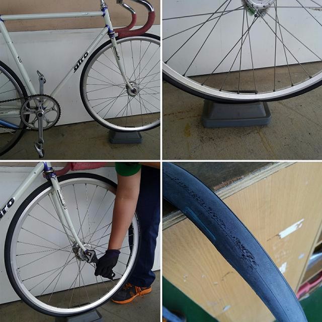 タイヤ の パンク 修理 自転車