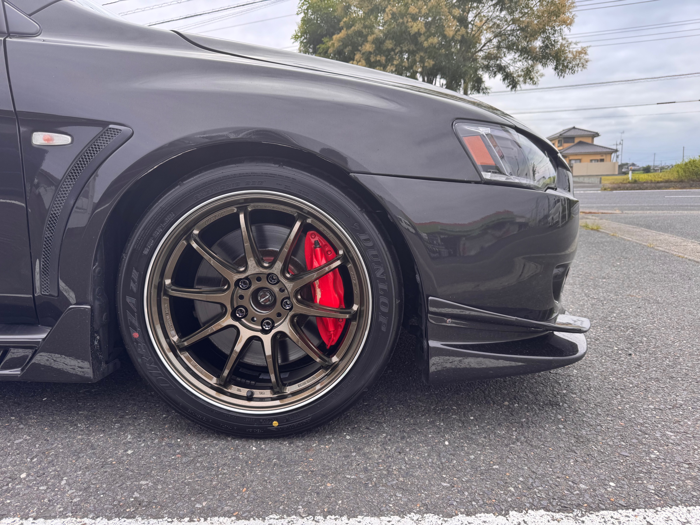 ランサーエボリューションX WORK EMOTION ZR10 ホイール交換