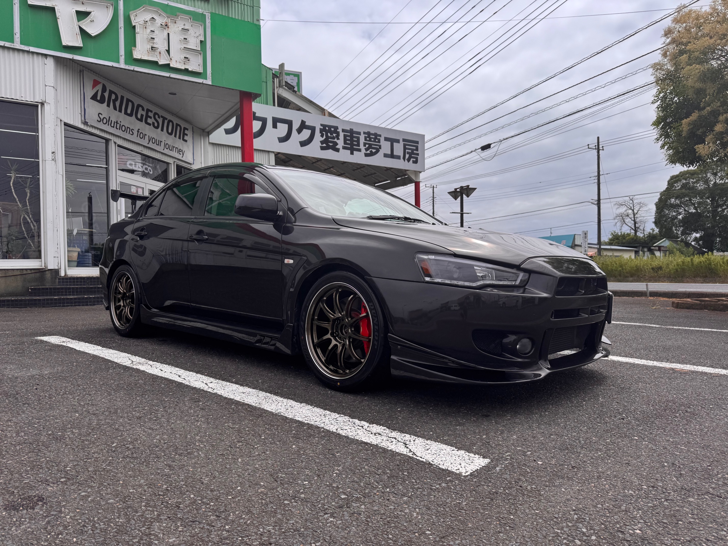 ランサーエボリューションX WORK EMOTION ZR10 ホイール交換