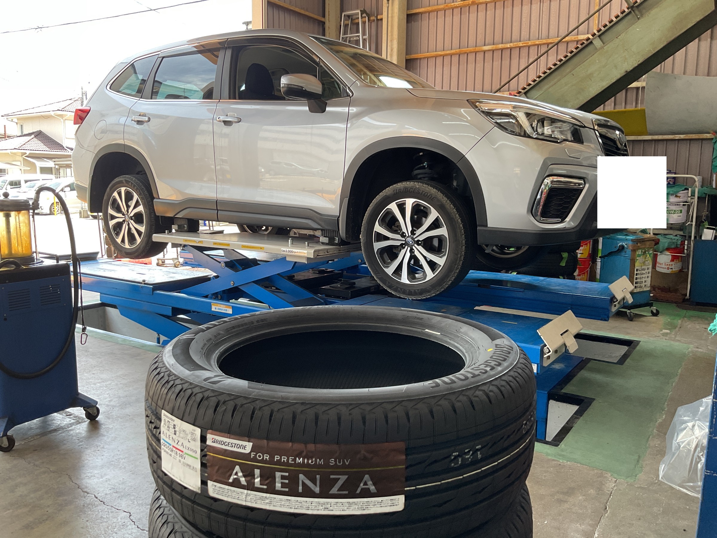 タイヤ館三原　タイヤ交換