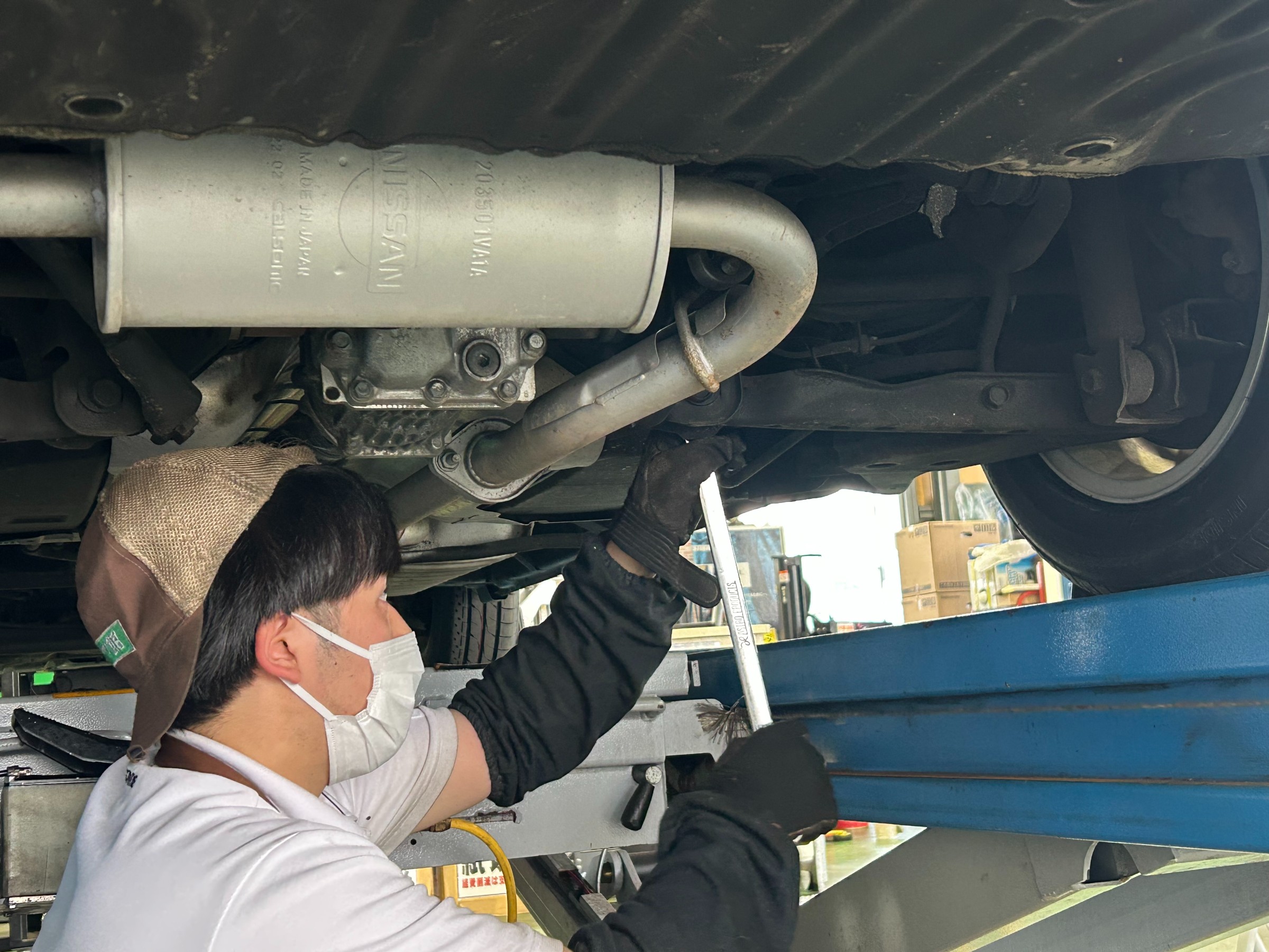 アライメント作業風景