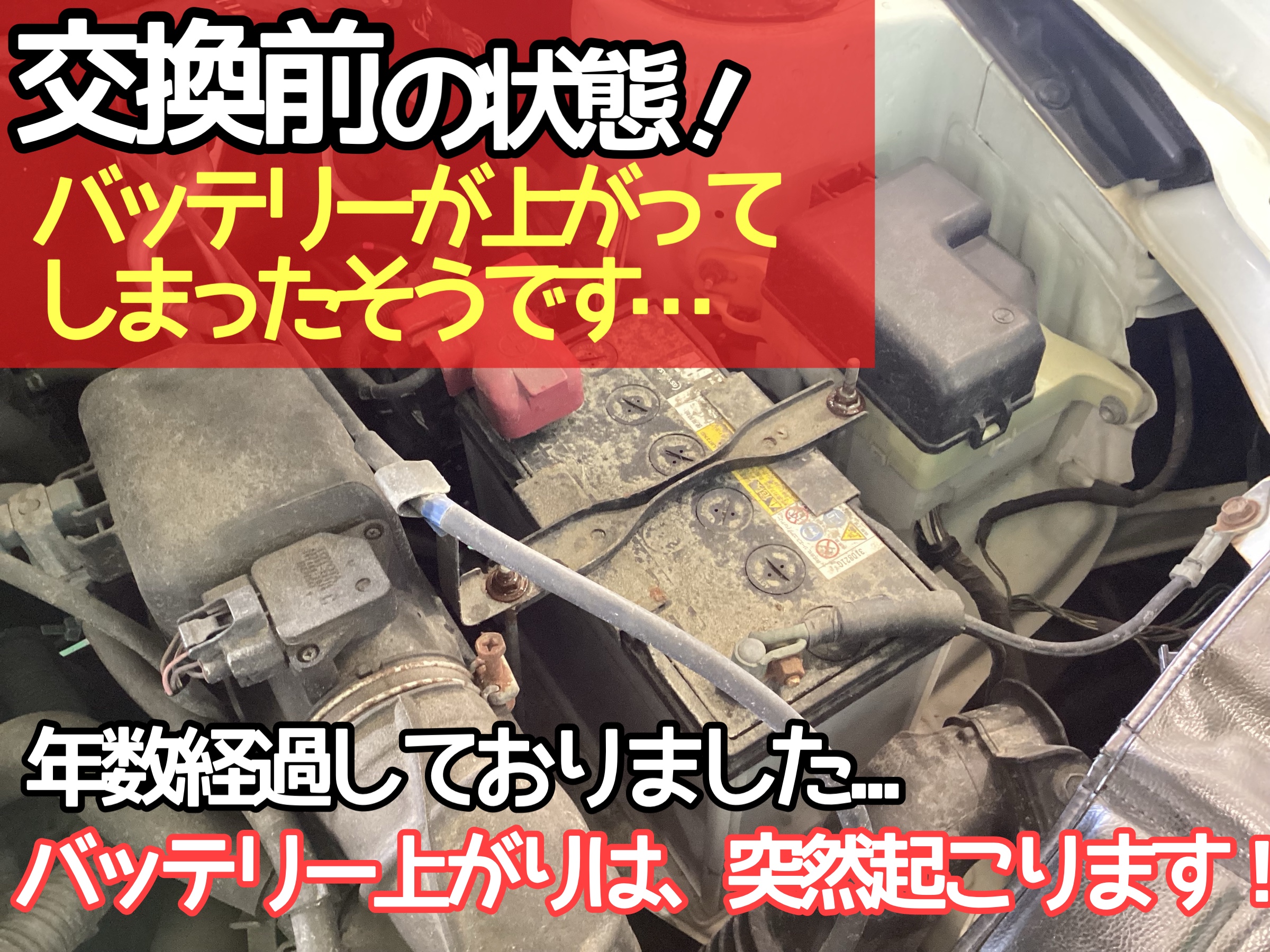 TOYOTA プロボックス】バッテリー上がりは…突然に(//∇//) バッテリー