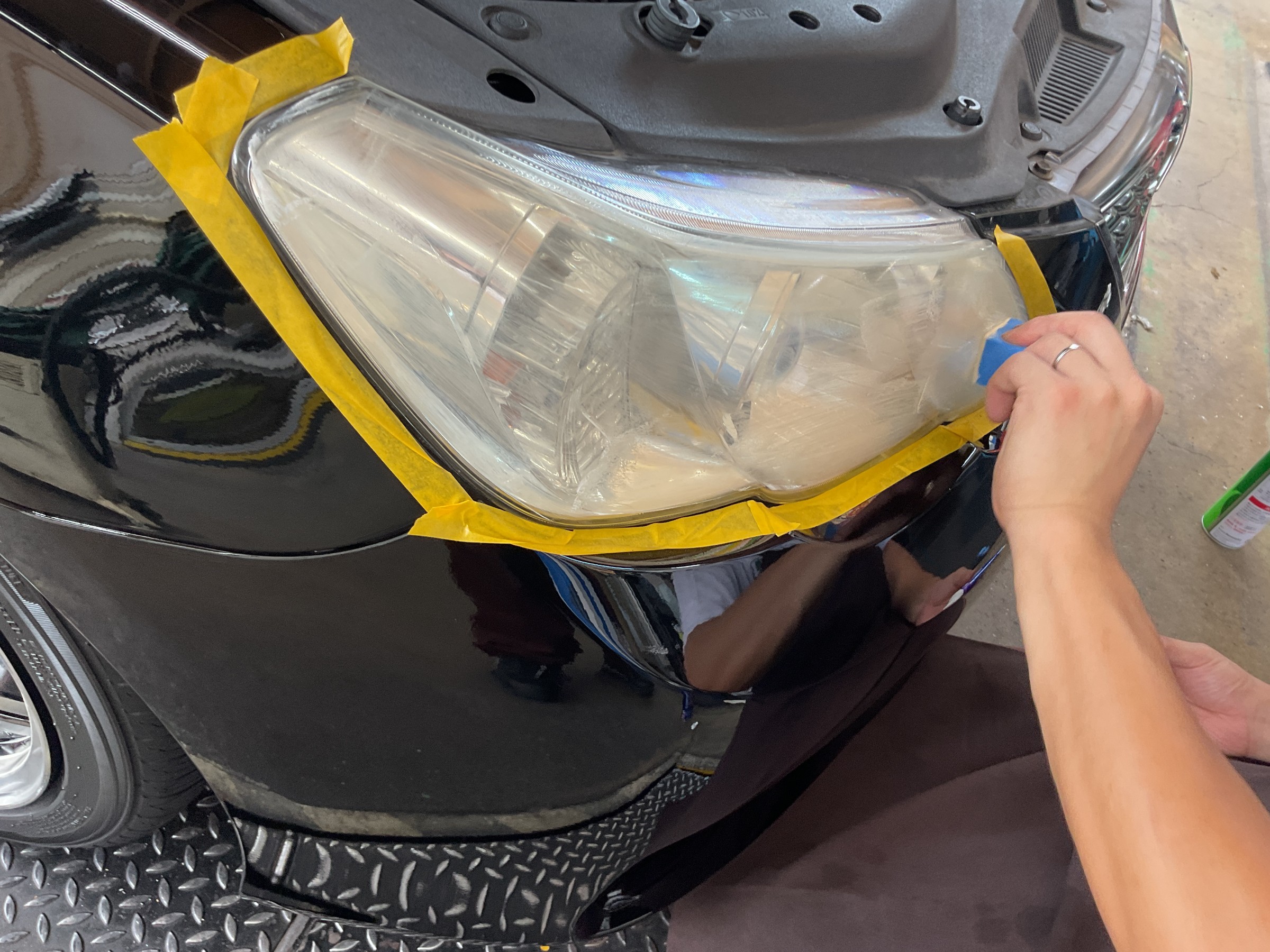 タイヤ館三原　ヘッドライトコーティング