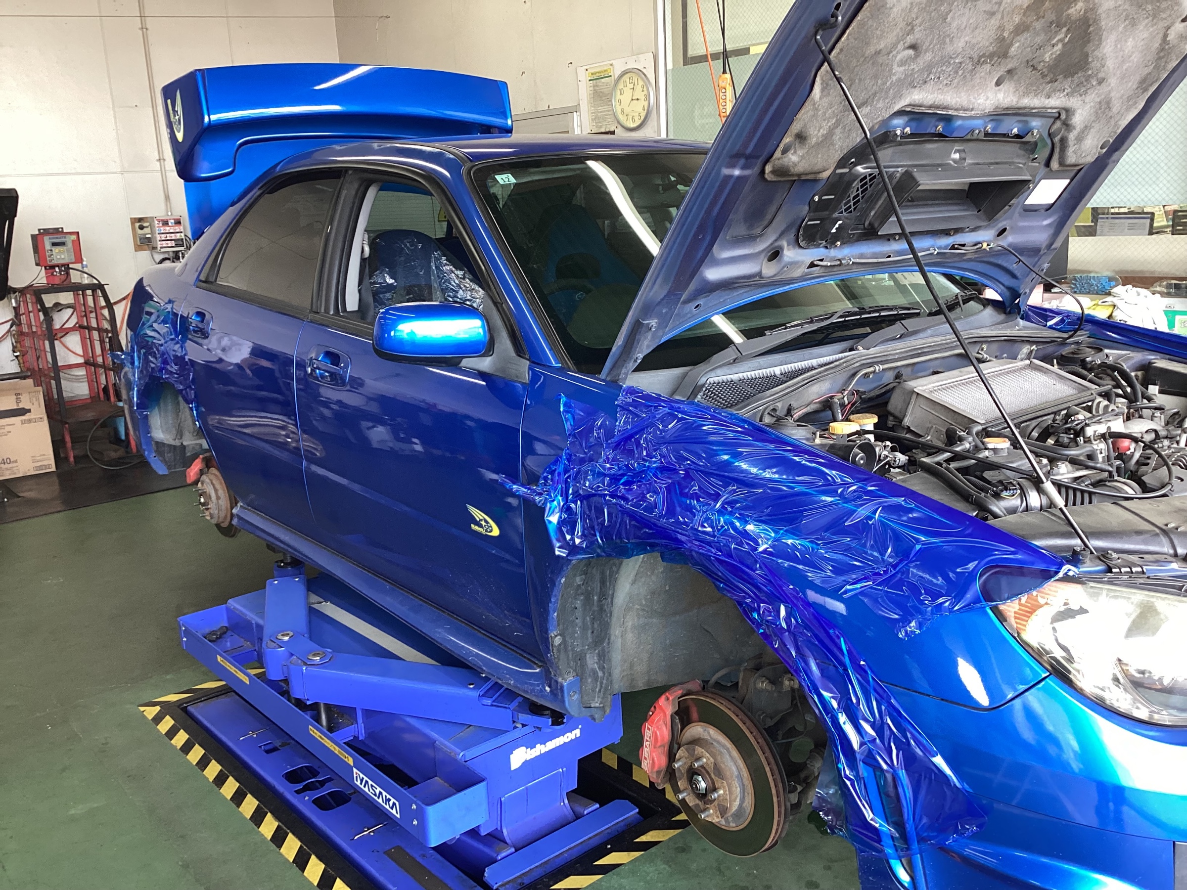 スバル・インプレッサWRX(GDA)〜車高調取り付け(TEIN FLEX Z