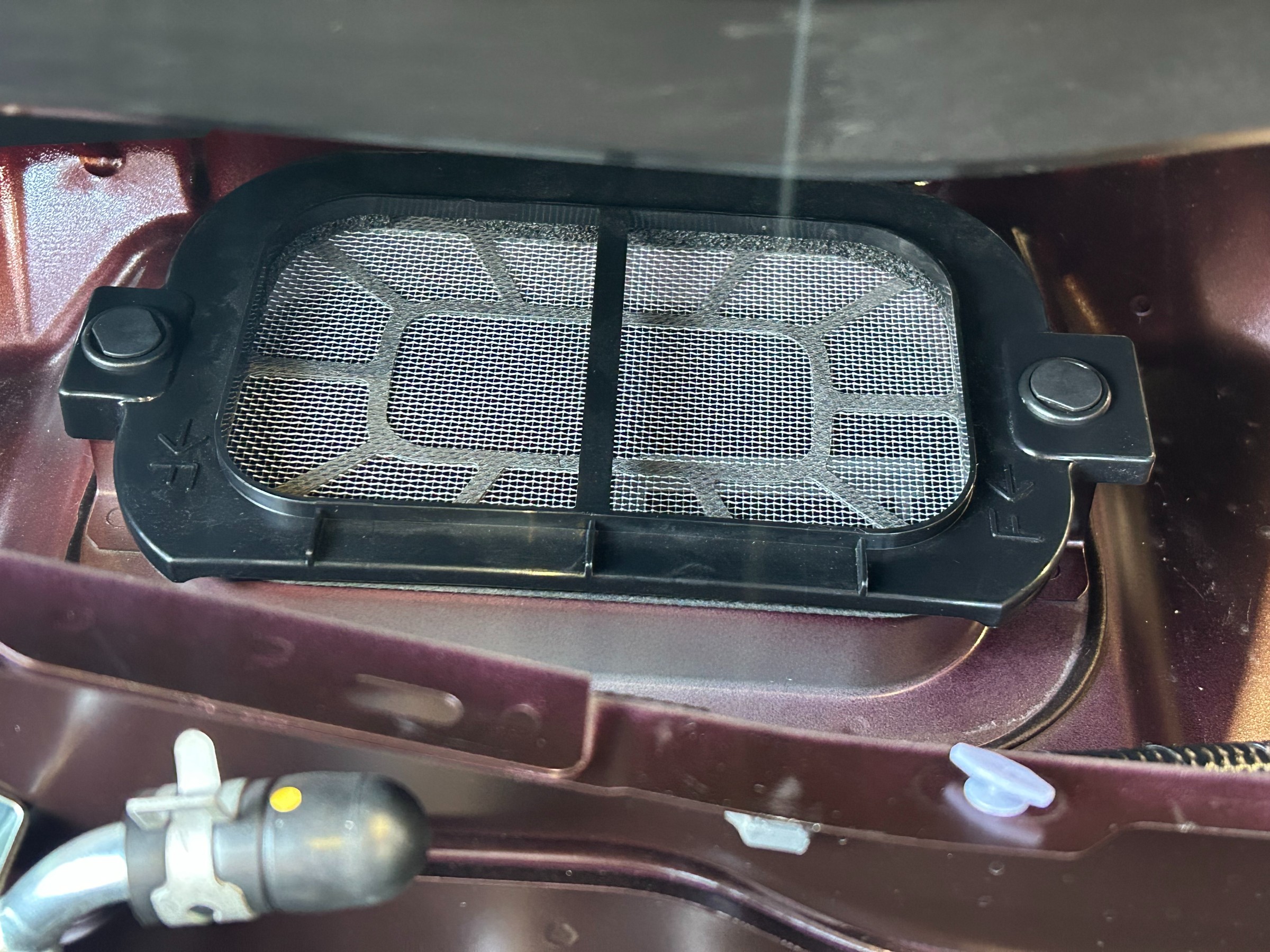 エアコンフィルター上流　取付後